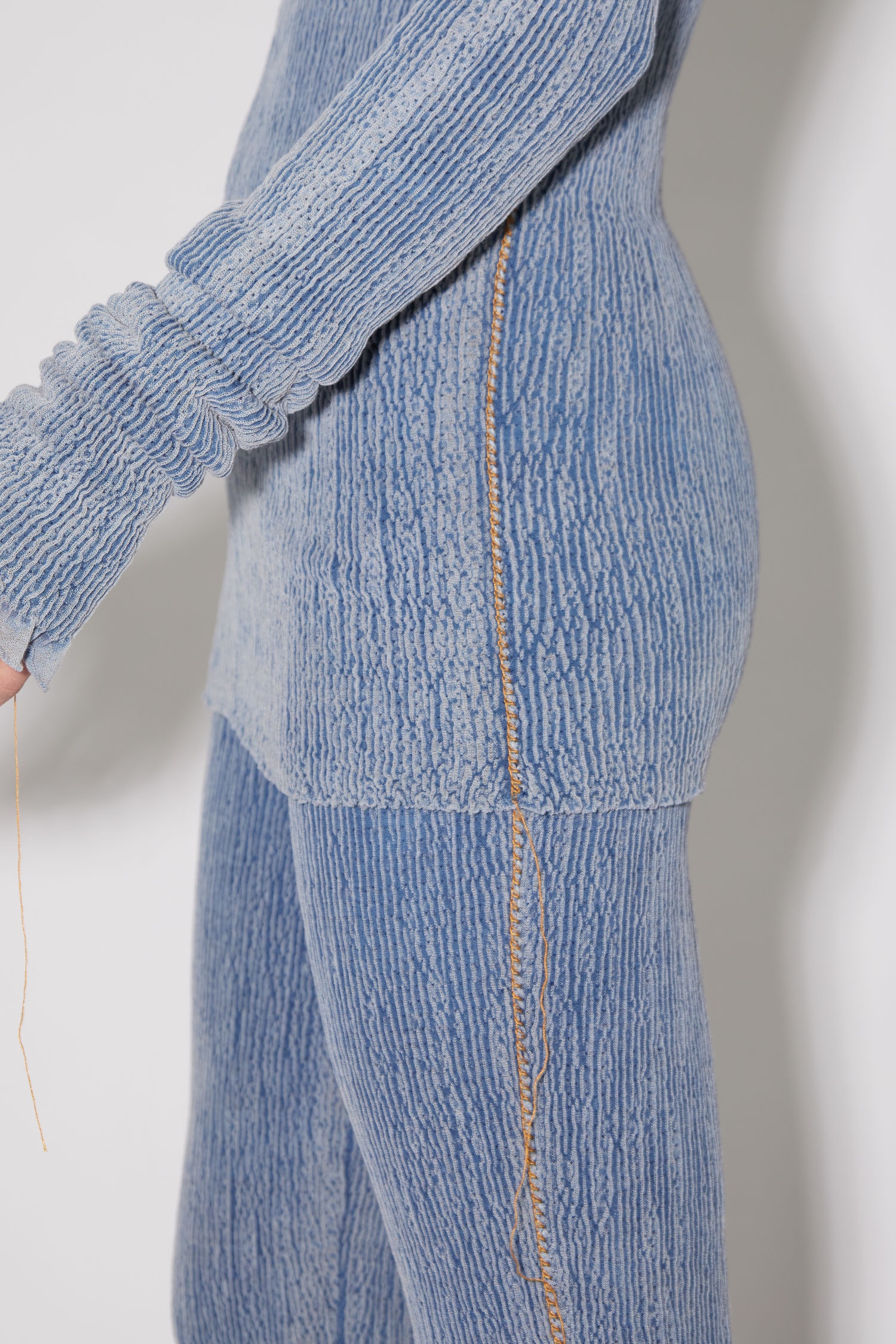 Denim wash sweater - Denim blue - 5