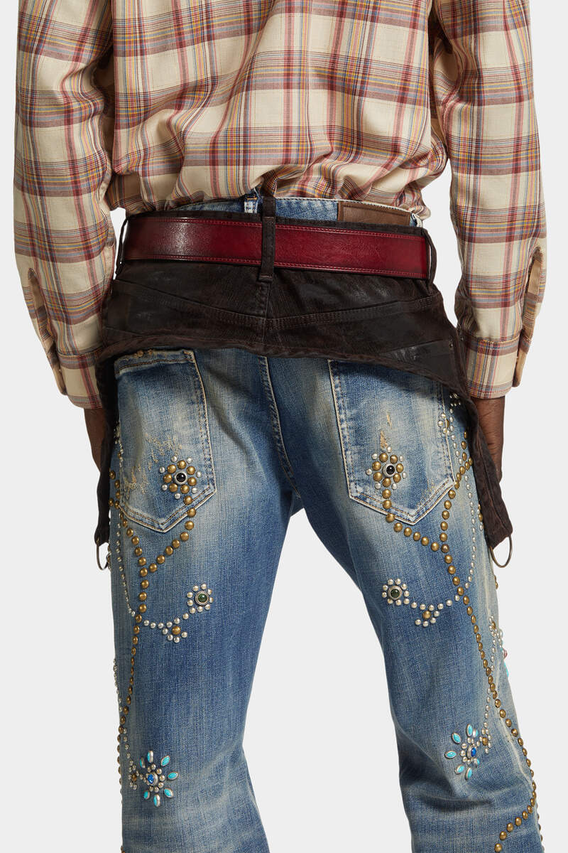 COTTON OVER DENIM SHORTS 5