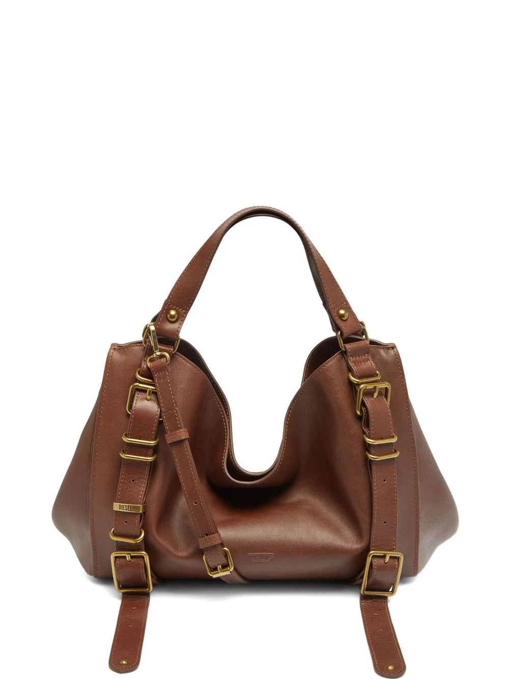 D-One-Medium top-handle bag in treated-leather - 1