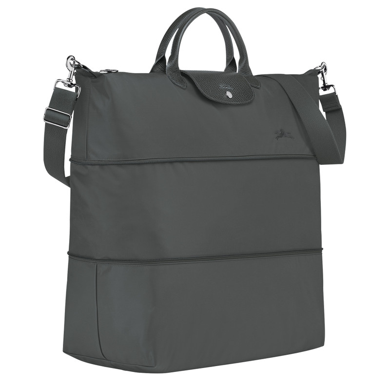 Longchamp Le Pliage Green Travel bag expandable Graphite - Recycled canvas outlook