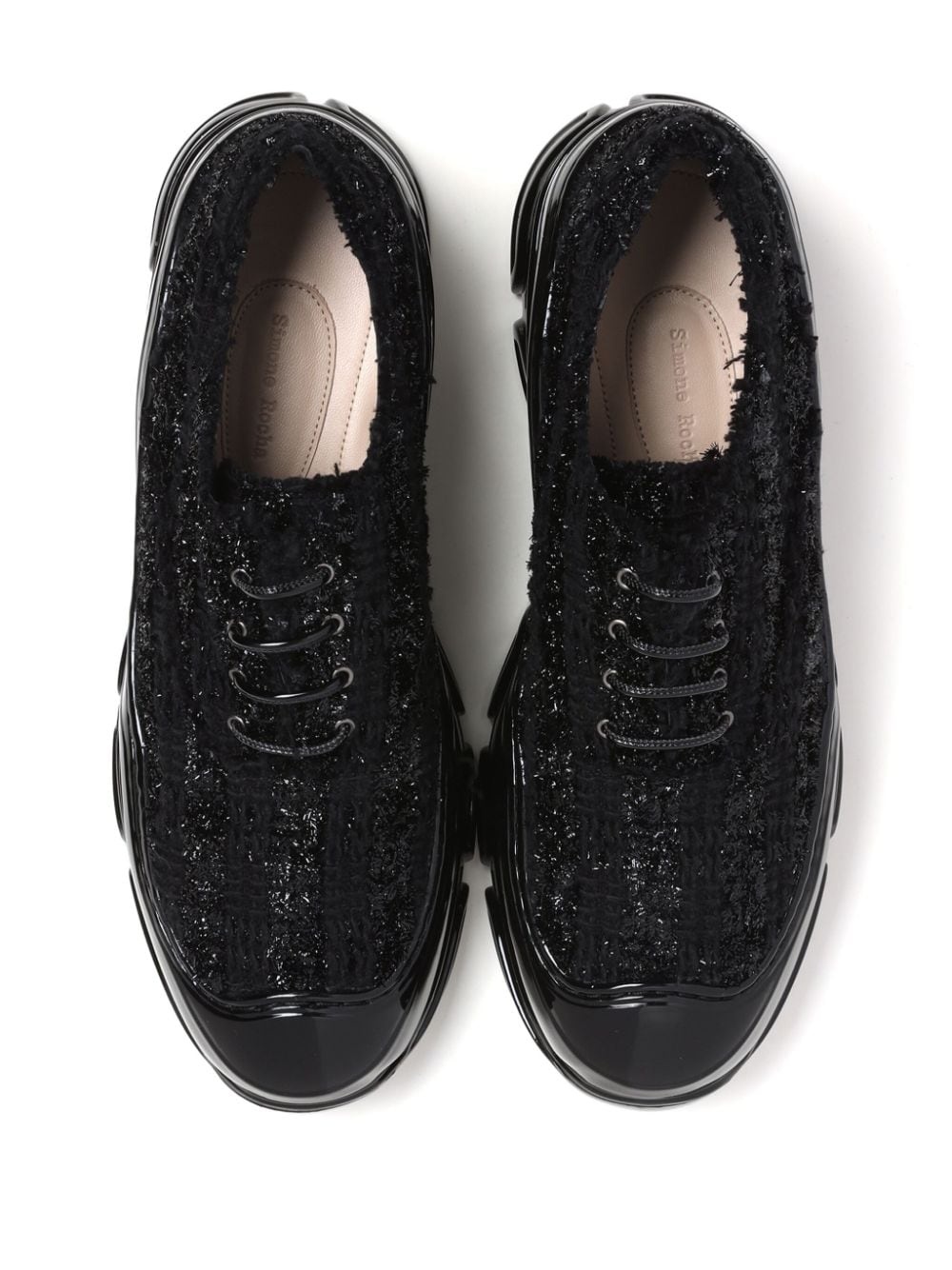tweed low-top sneakers - 8