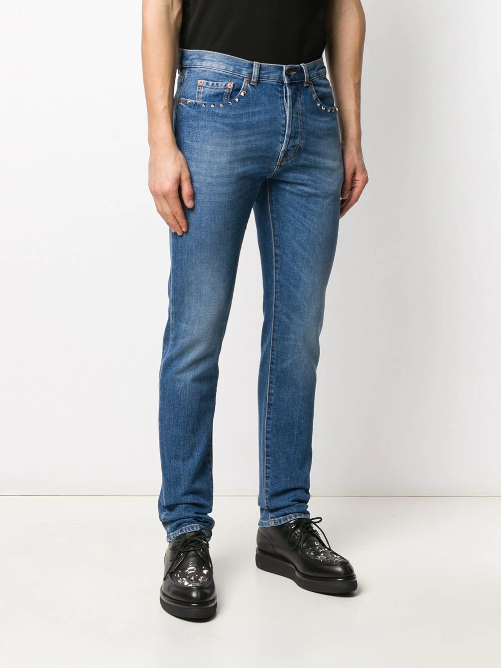 Rockstud slim-fit jeans - 3