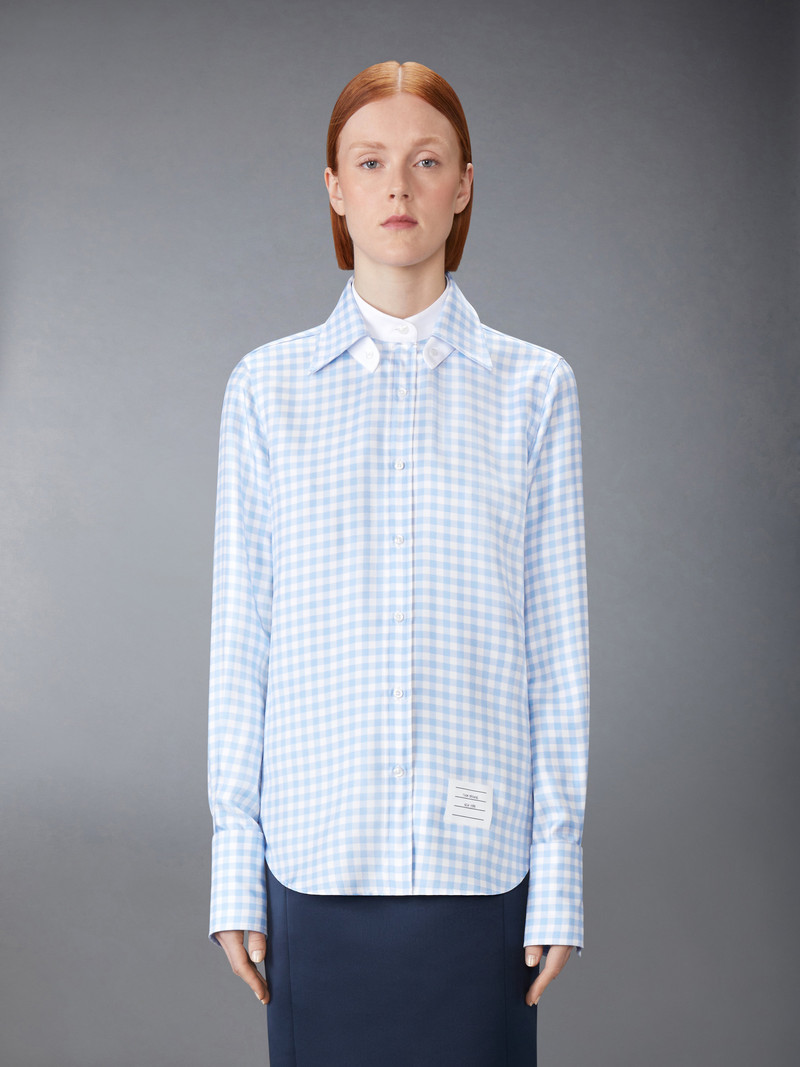 SILK TWILL GINGHAM SHIRT 3