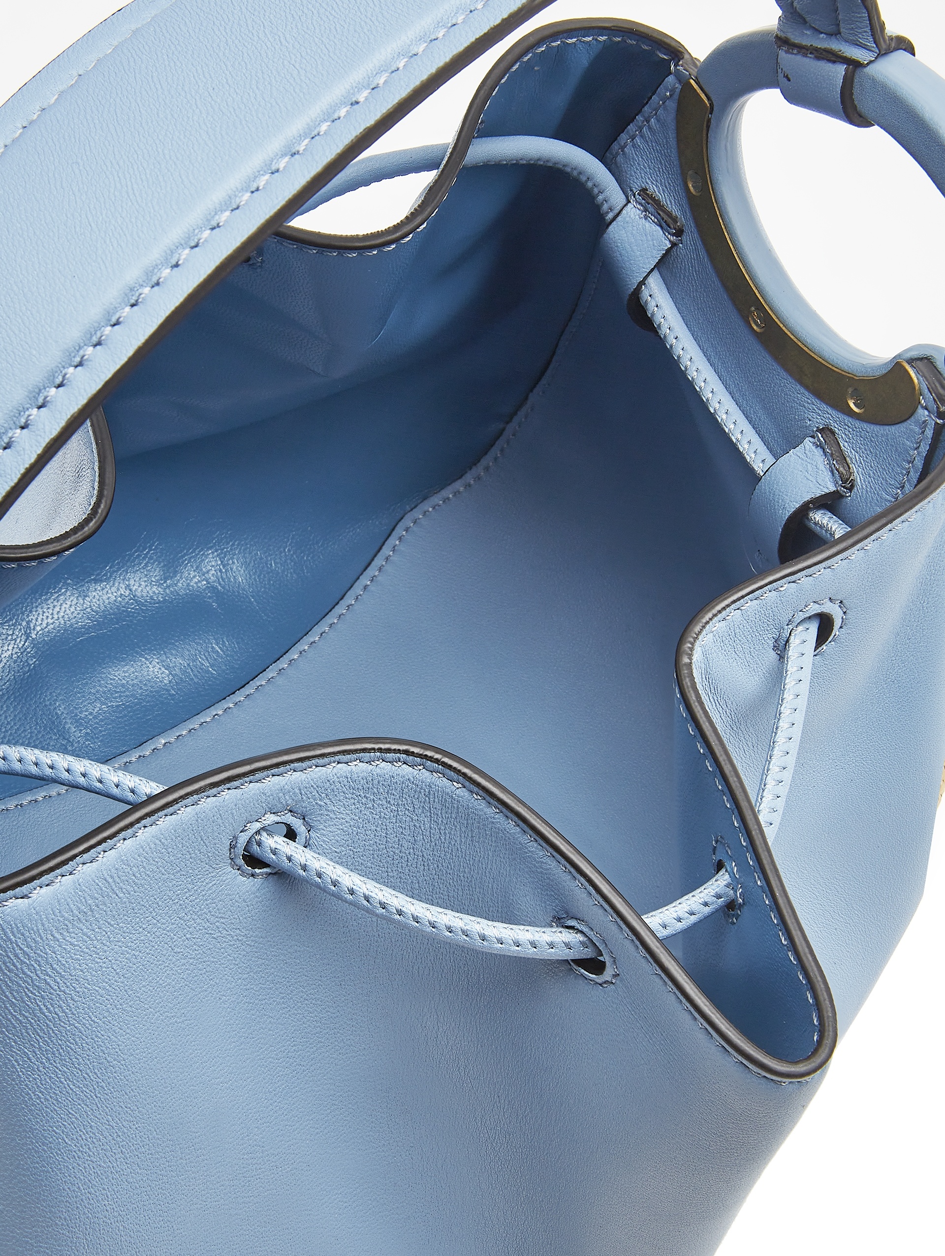 O HANDLE NAPPA LEATHER BAG - 5
