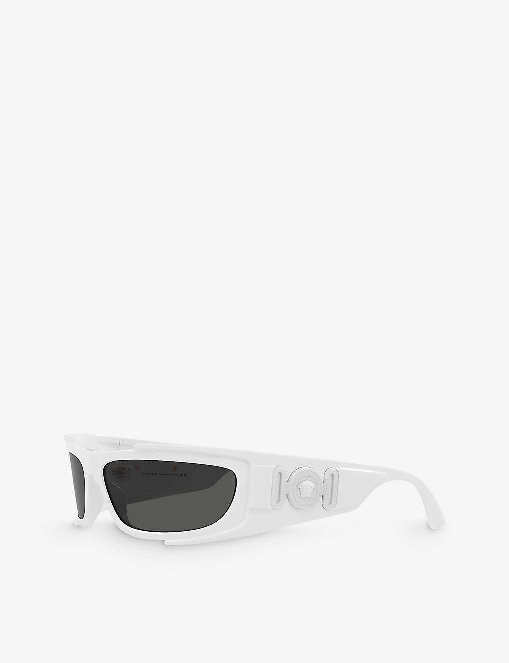 VE4446 branded-arm rectangle-frame acetate sunglasses - 3