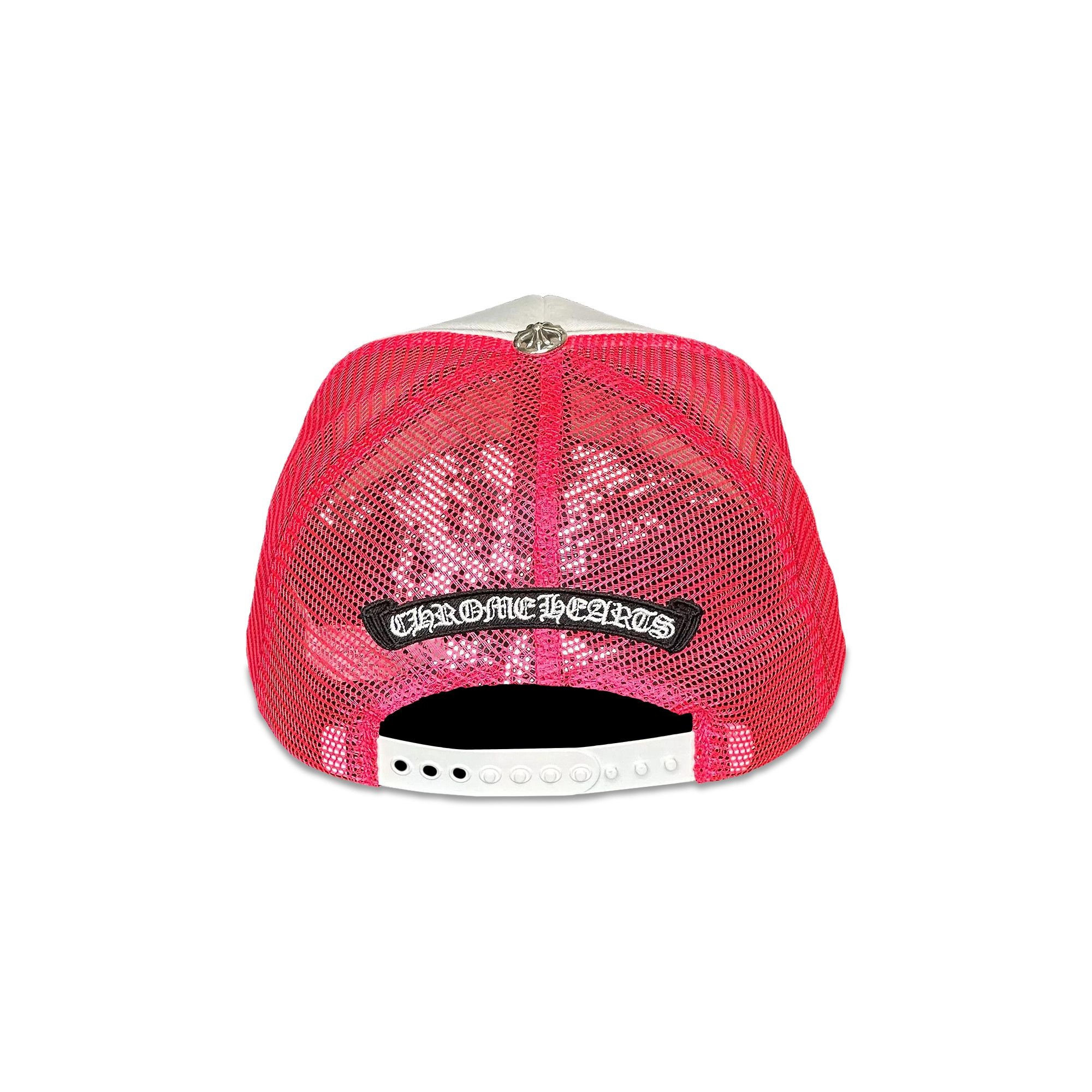 Chrome Hearts Cemetery Trucker Hat 'Neon Pink' - 2