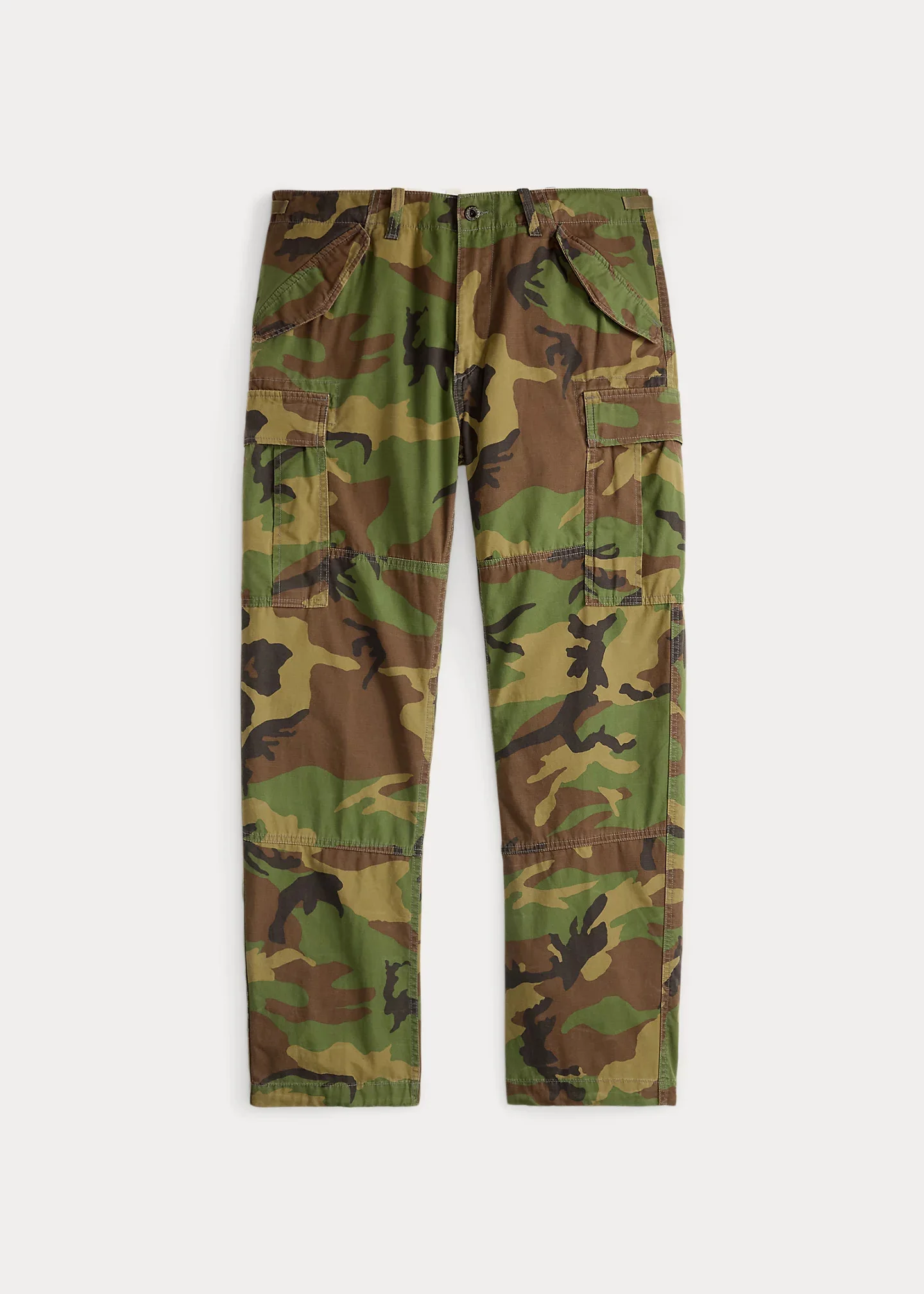 Classic Fit Camo Canvas Cargo Pant - 1