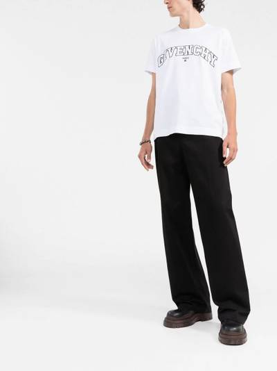 Givenchy logo-embroidered cotton T-shirt outlook