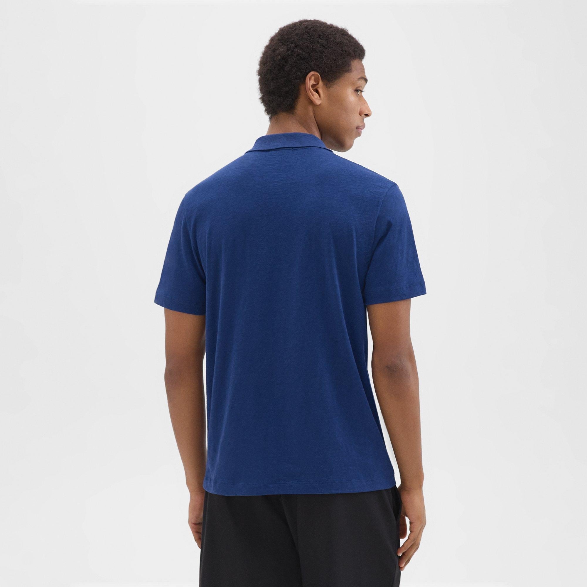 Bron Polo Shirt in Slub Cotton - 4