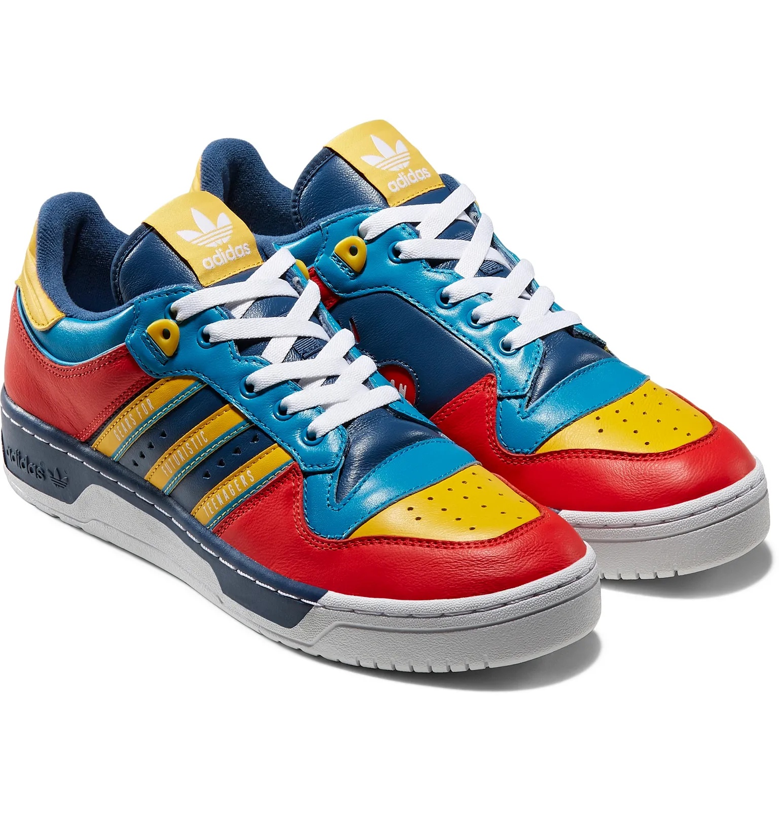 adidas + Human Made Rivalry Colour-Block Leather Sneakers - FY1083 |  REVERSIBLE