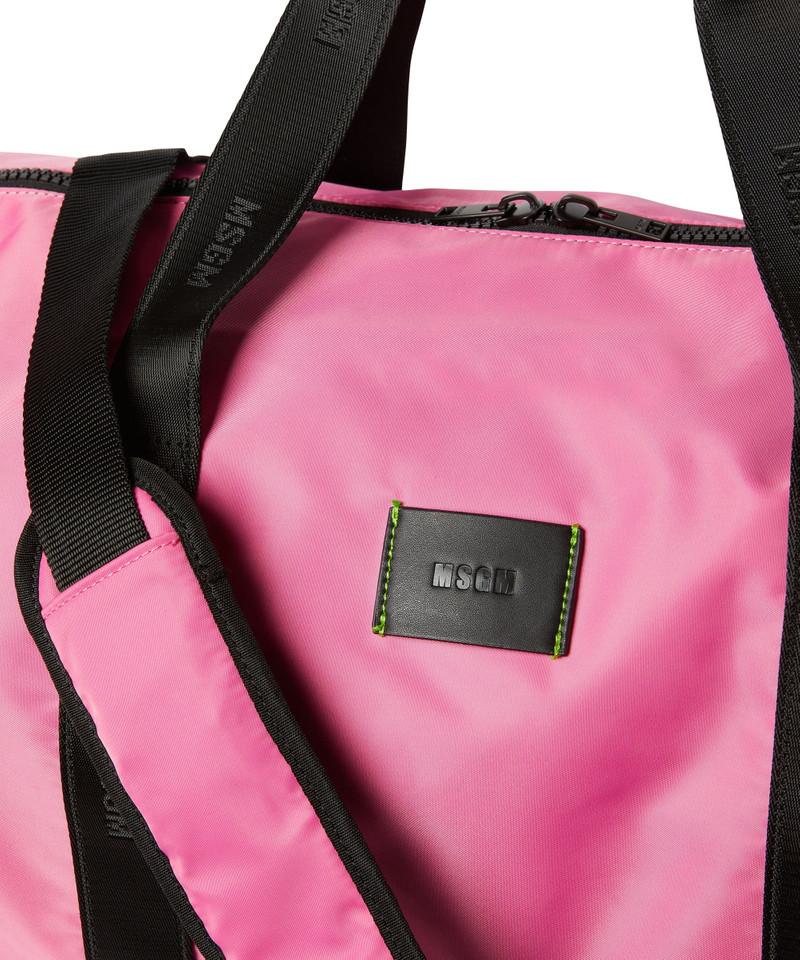 MSGM signature nylon duffle bag 4
