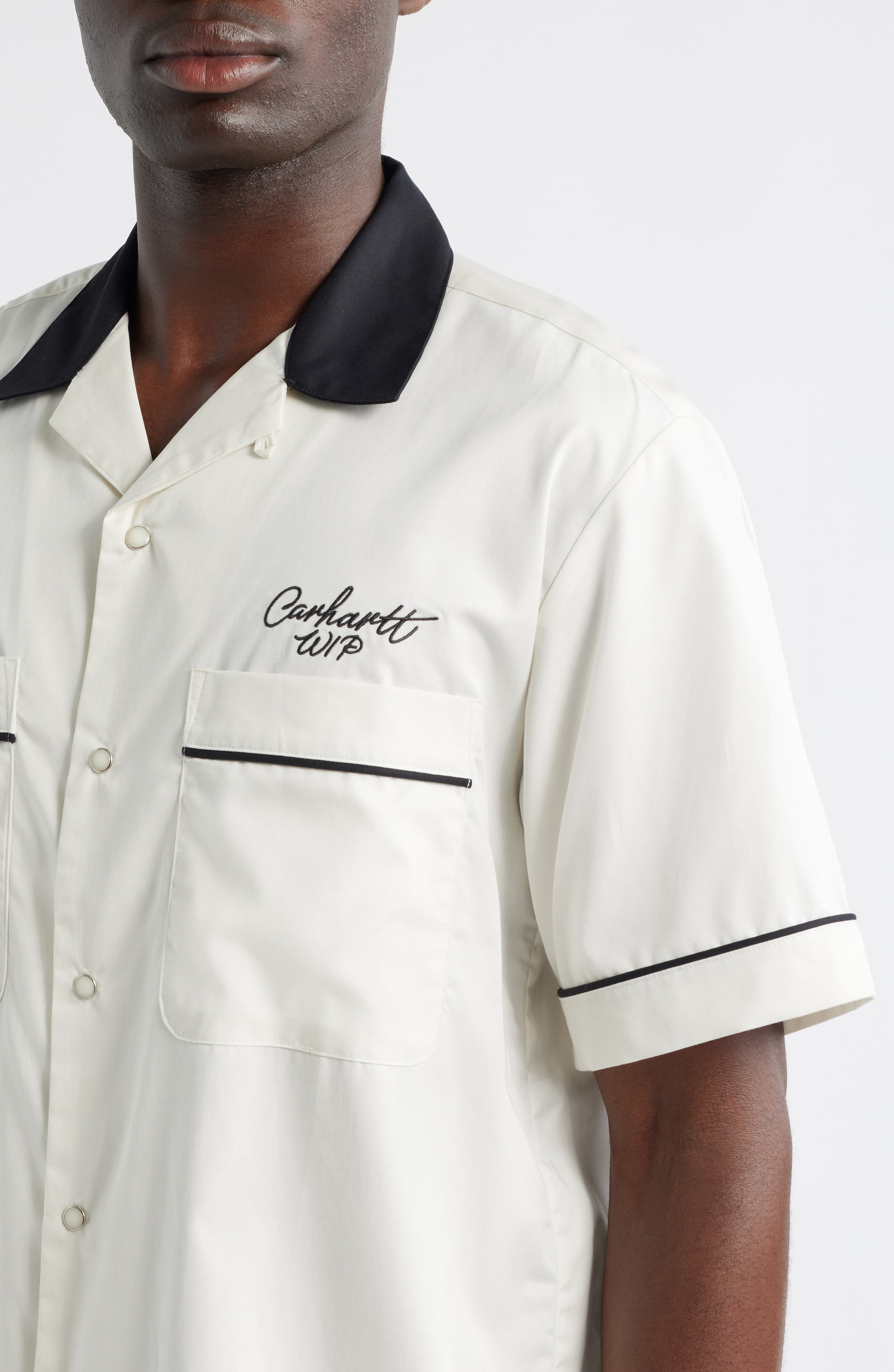 Carhartt Work In Progress Bowling Shirt in Wax /Black at Nordstrom - 2