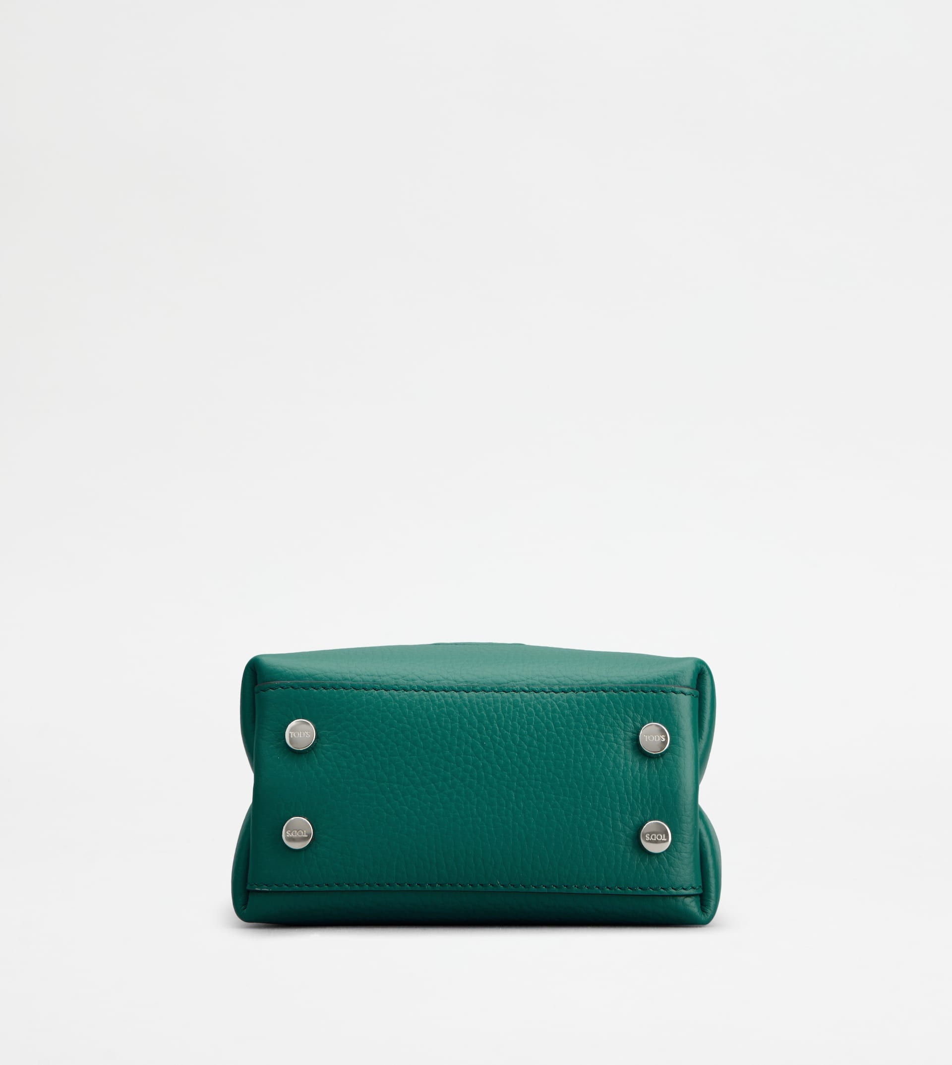 TOD'S MICRO BAG IN LEATHER - BURGUNDY, GREEN - 4
