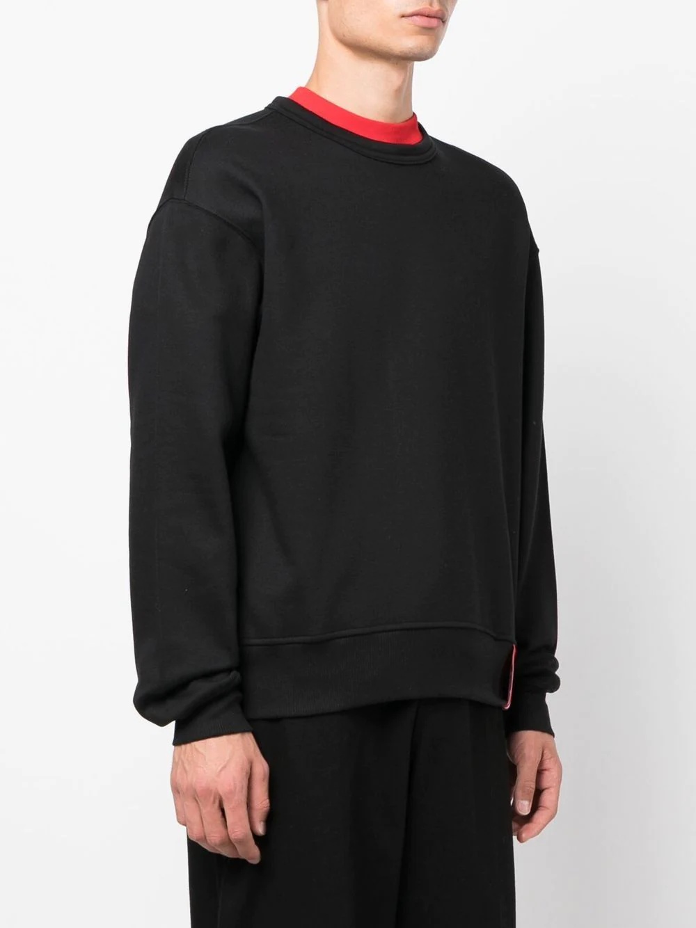 logo-patch long-sleeve sweatshirt - 3