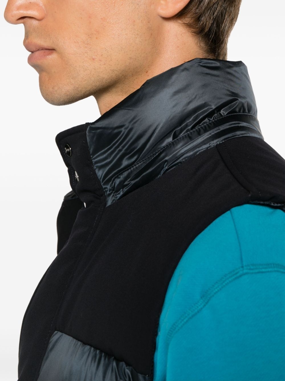 quilted hooded gilet - 6