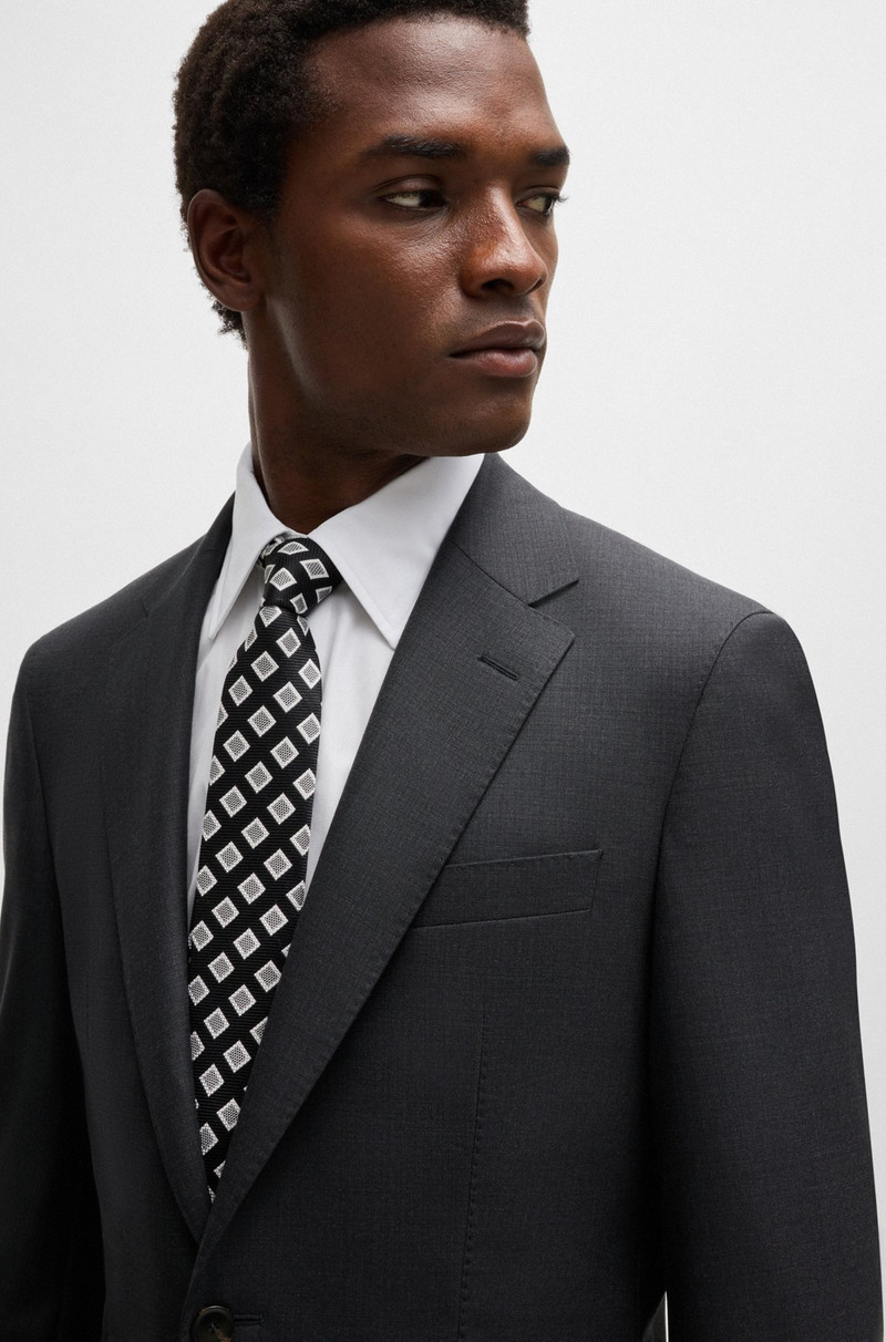 SLIM-FIT SUIT IN CHECKED WOOL 4