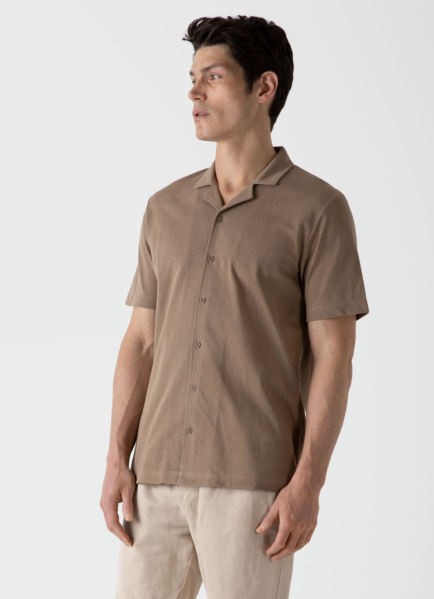 Sunspel x MR PORTER Mesh Knit Short Sleeve Shirt - 2