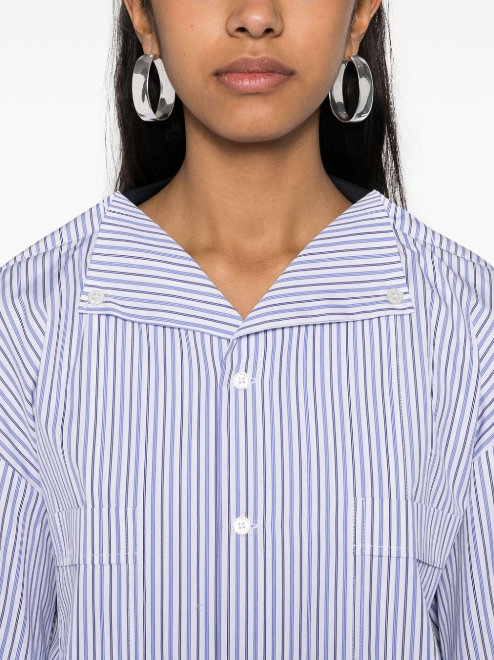colourblock panelled shirt - 5