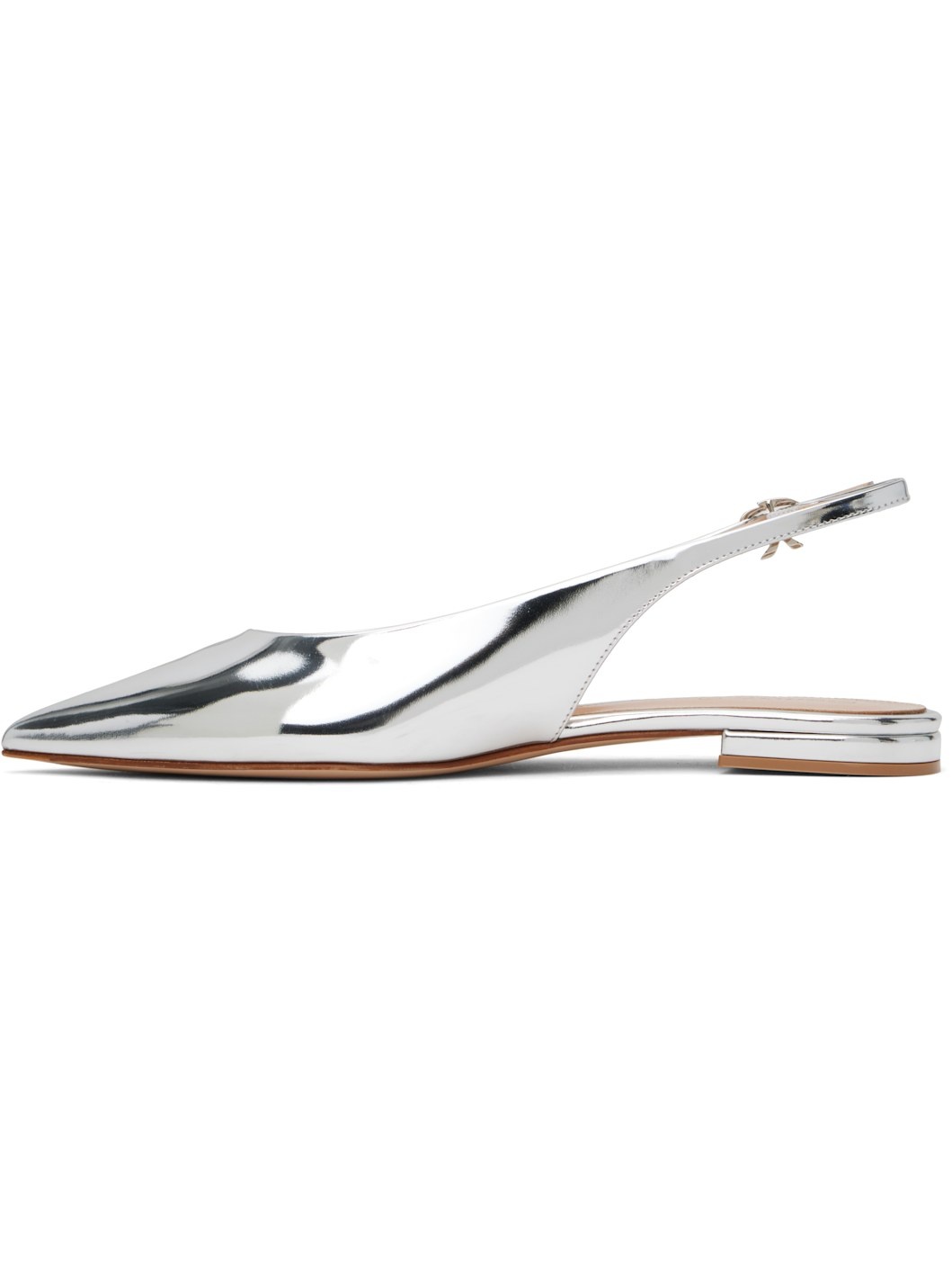 Silver Robbie Sling 05 Ballerina Flats - 3