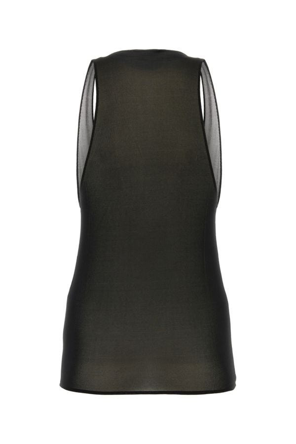 Saint Laurent Woman Black Viscose Tank Top - 2