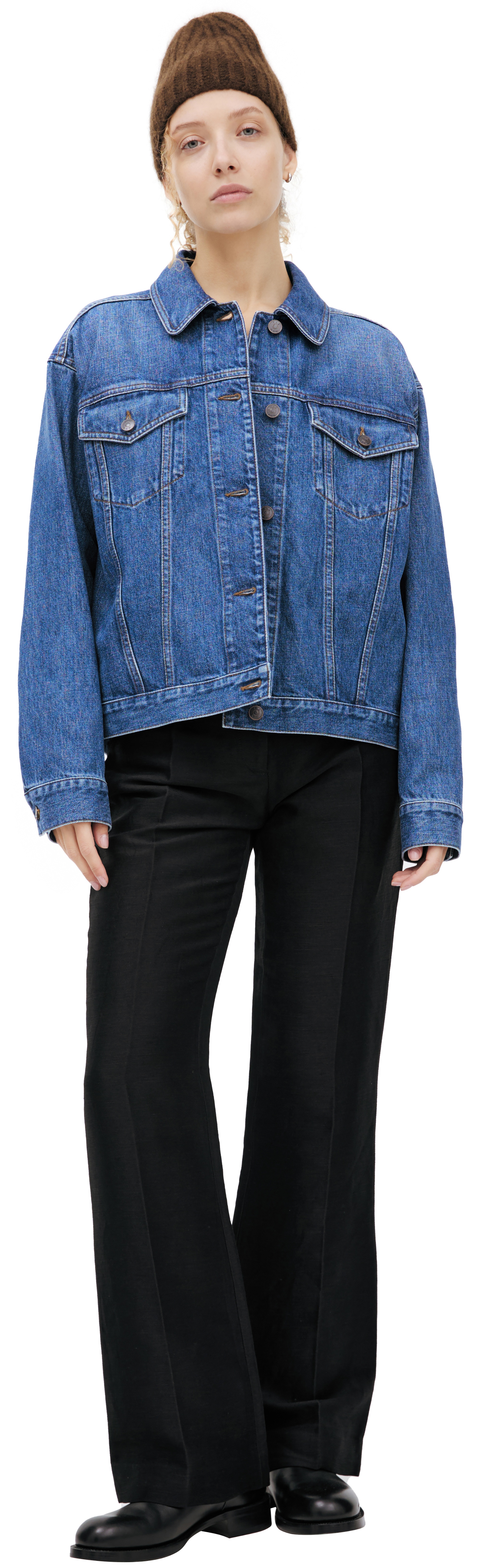 DENIM BUTTON-UP JACKET - 1