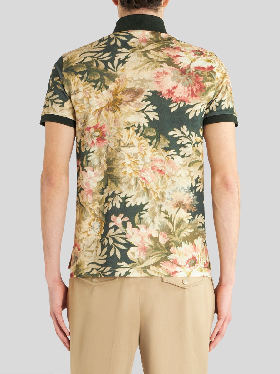 POLO SHIRT WITH FLORAL PRINT - 4