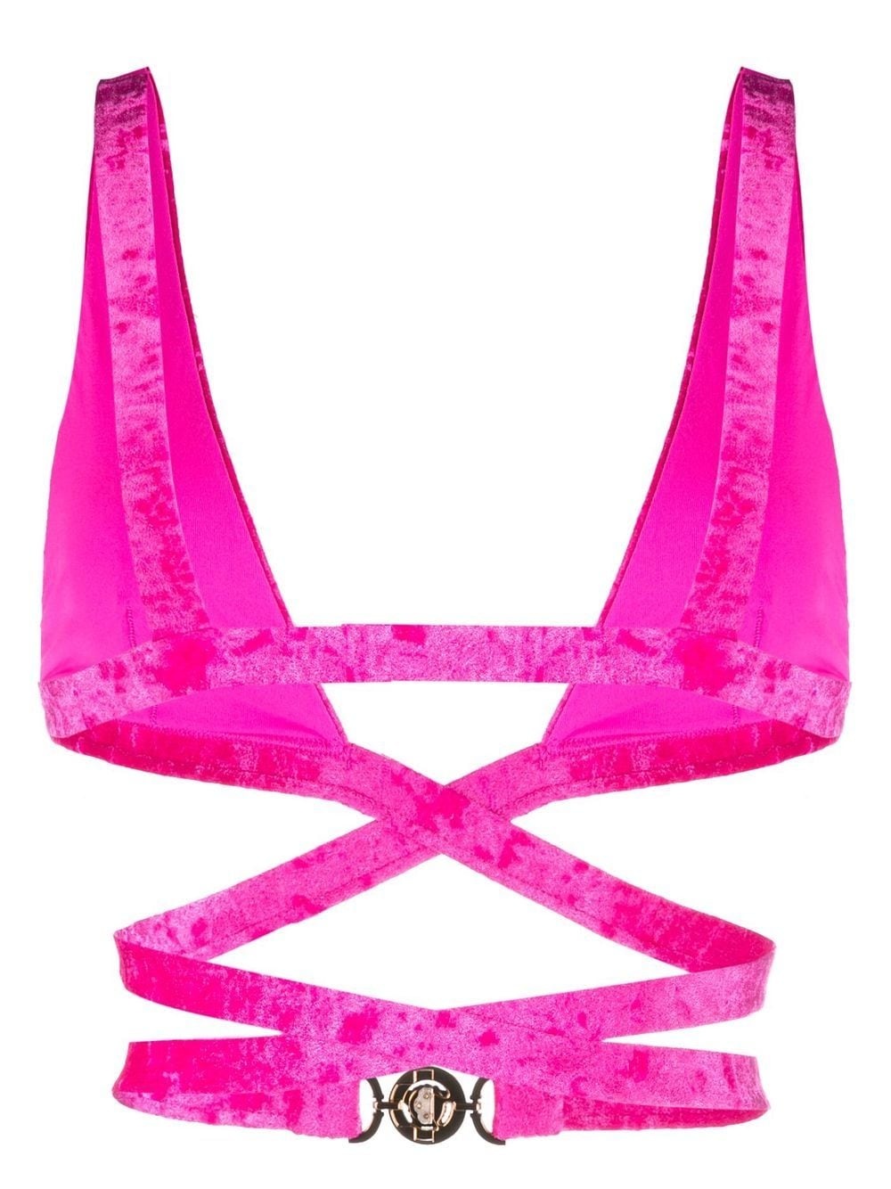 Medusa plaque triangle bikini top - 2