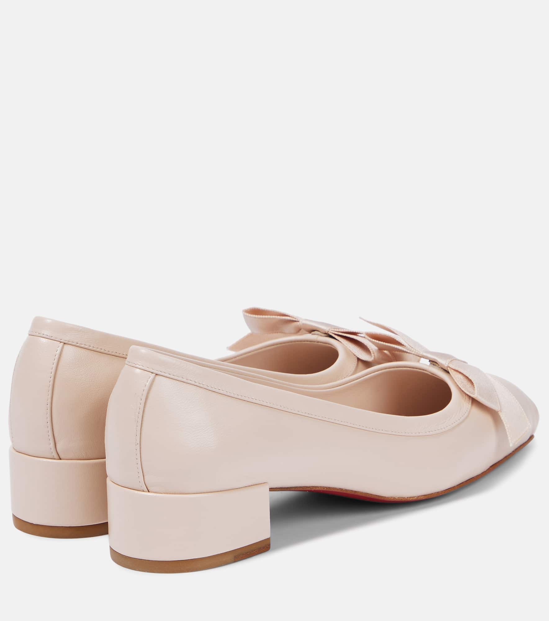 Mamaflirt bow-detail leather pumps - 3
