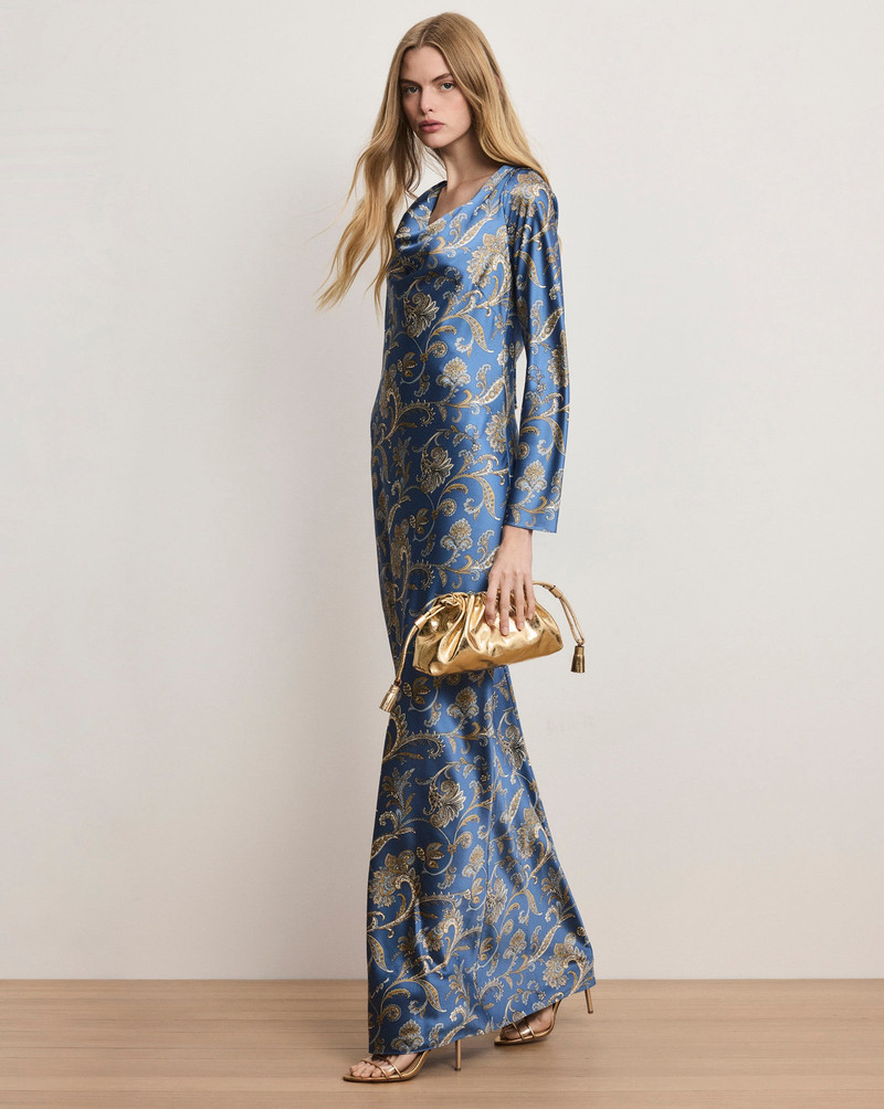 VERONICA BEARD EMBER SILK-BLEND MAXI DRESS outlook