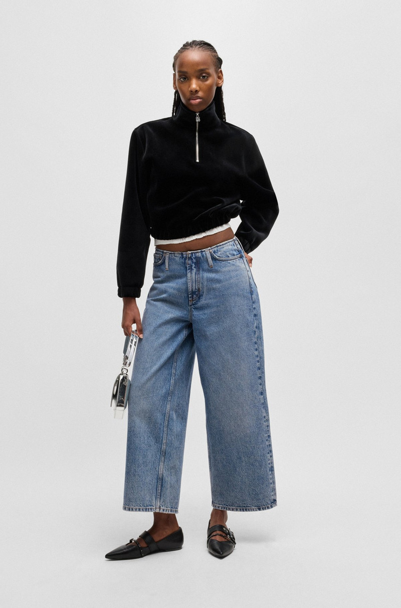 HUGO RELAXED-FIT JEANS WITH CROPPED LENGTH outlook