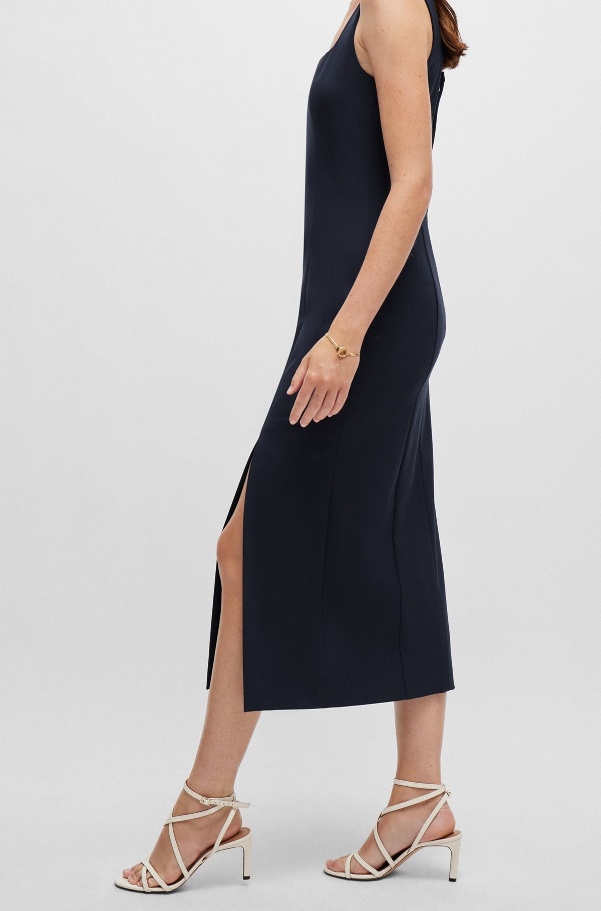 BUSINESS DRESS WITH SEAMING DETAILS - 6