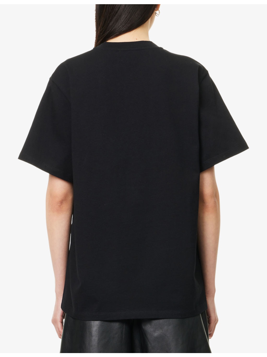 Stud-Embellished Oversized-Fit Cotton-Jersey T-Shirt - 4