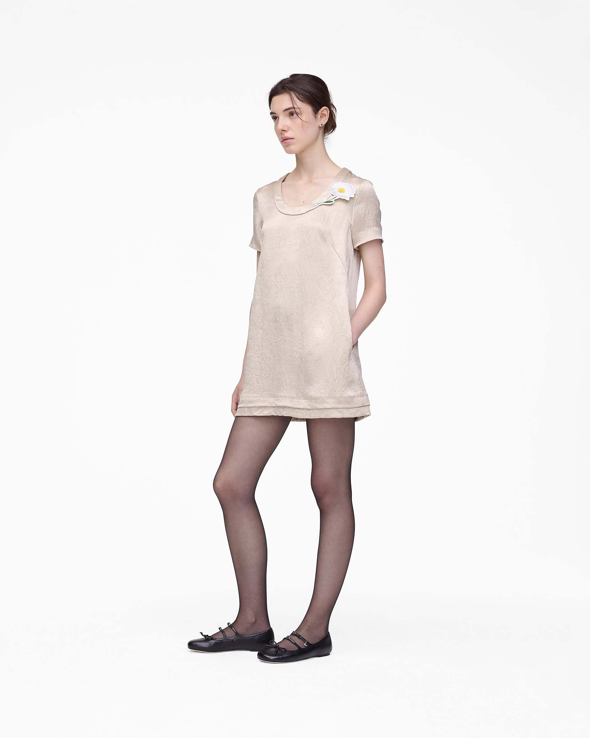 CRUSHED SATIN DRESS - 3
