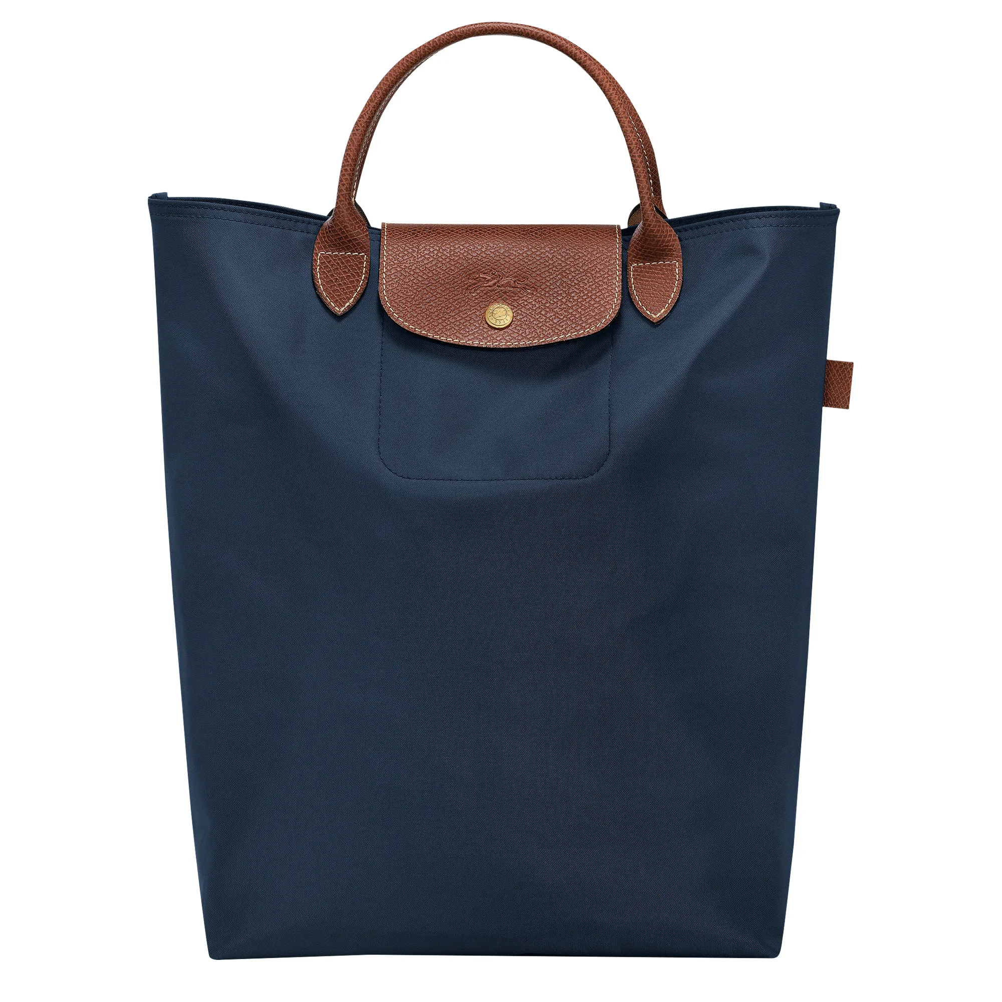 Le Pliage M Tote bag Navy - Canvas - 1
