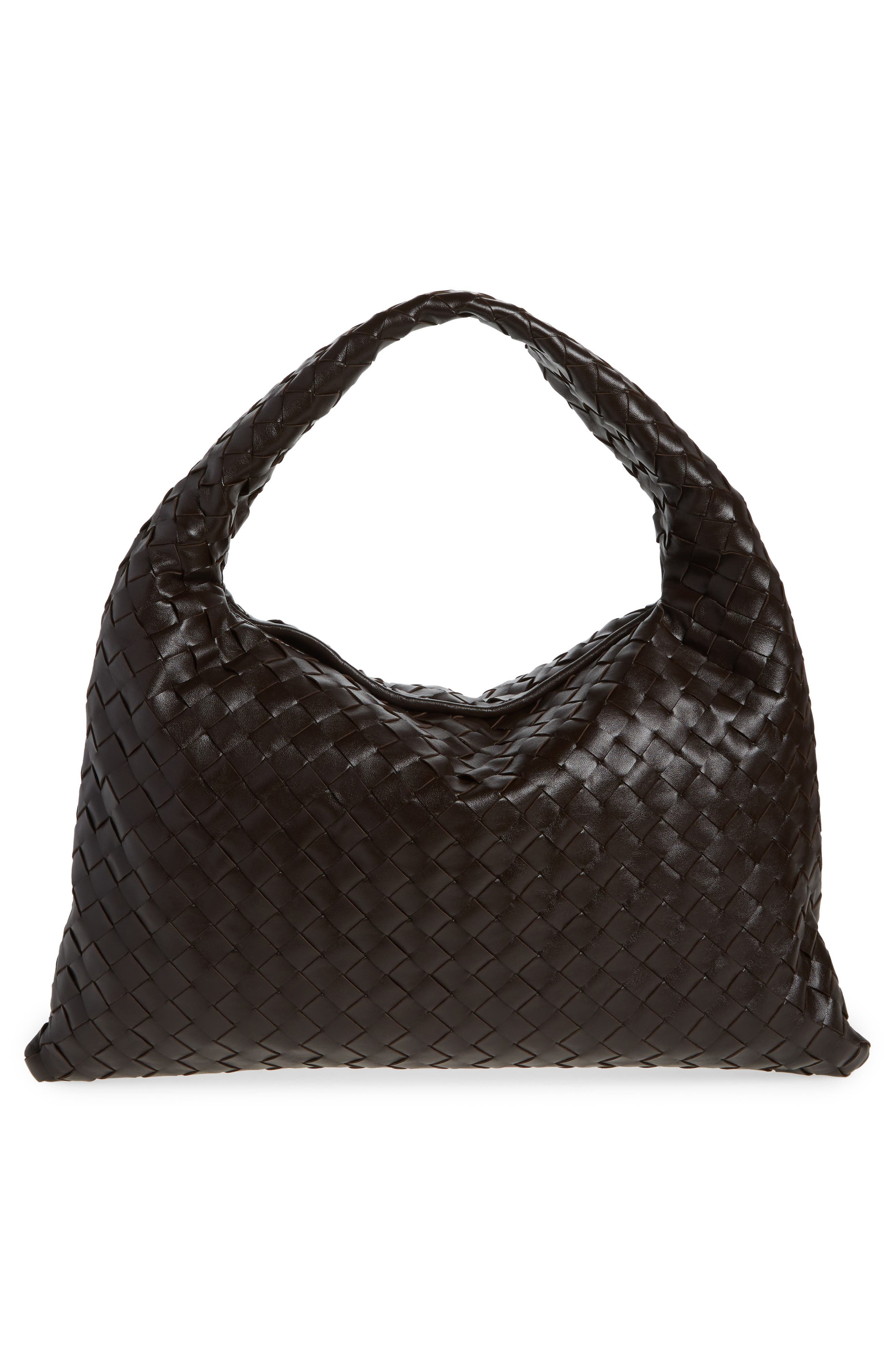 Small Hop Intrecciato Leather Hobo Bag - 4