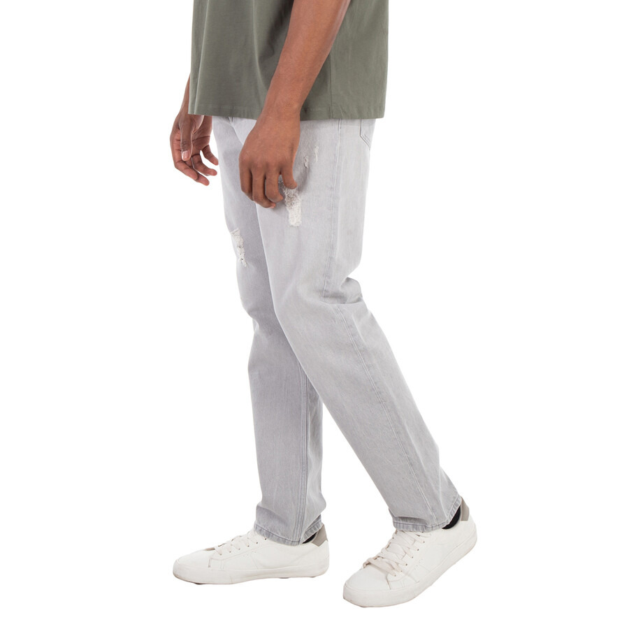 Balmain Washed Denim Straight Cut Jeans - 2