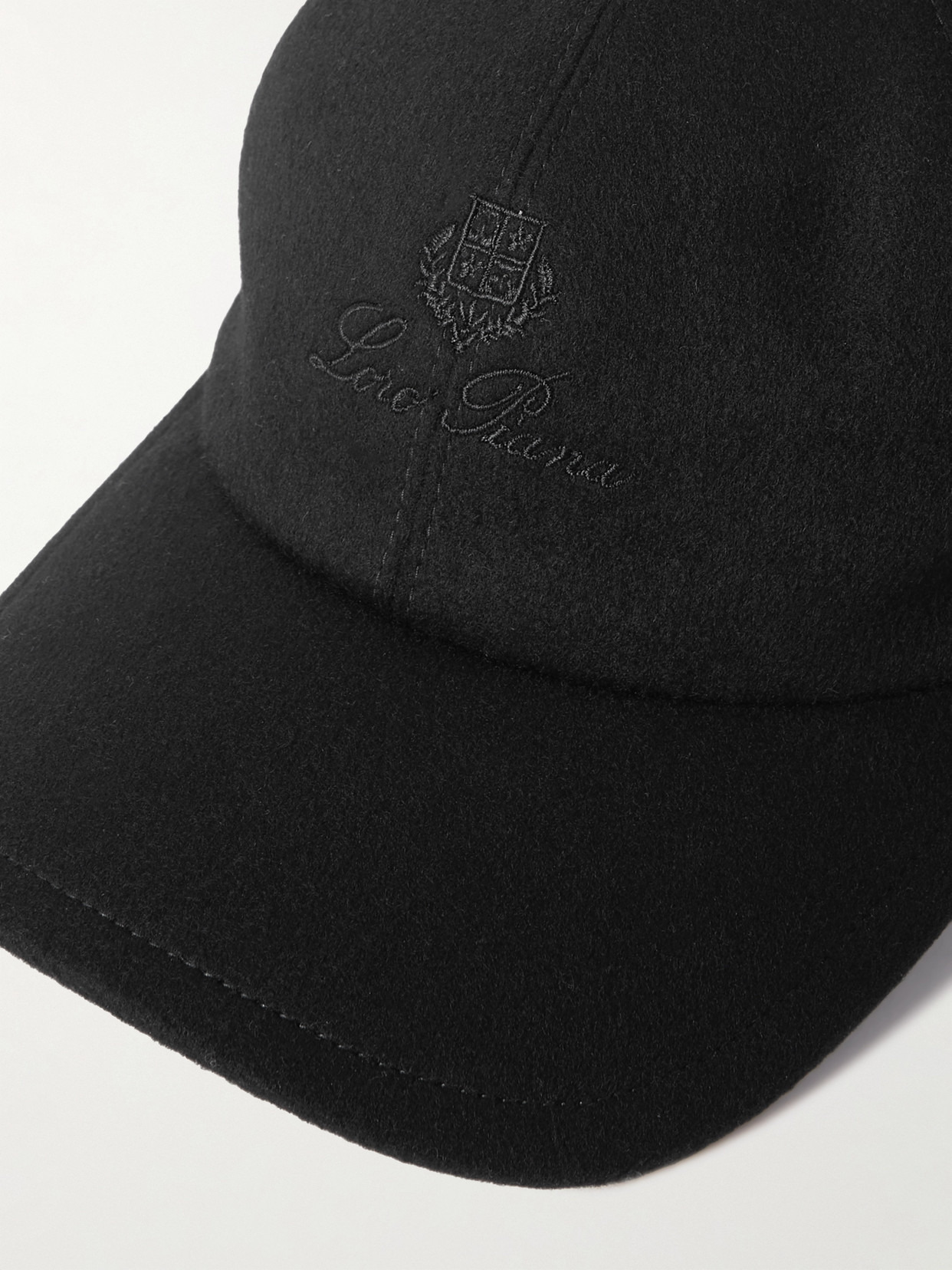 Embroidered Cashmere-felt Baseball Cap - 4