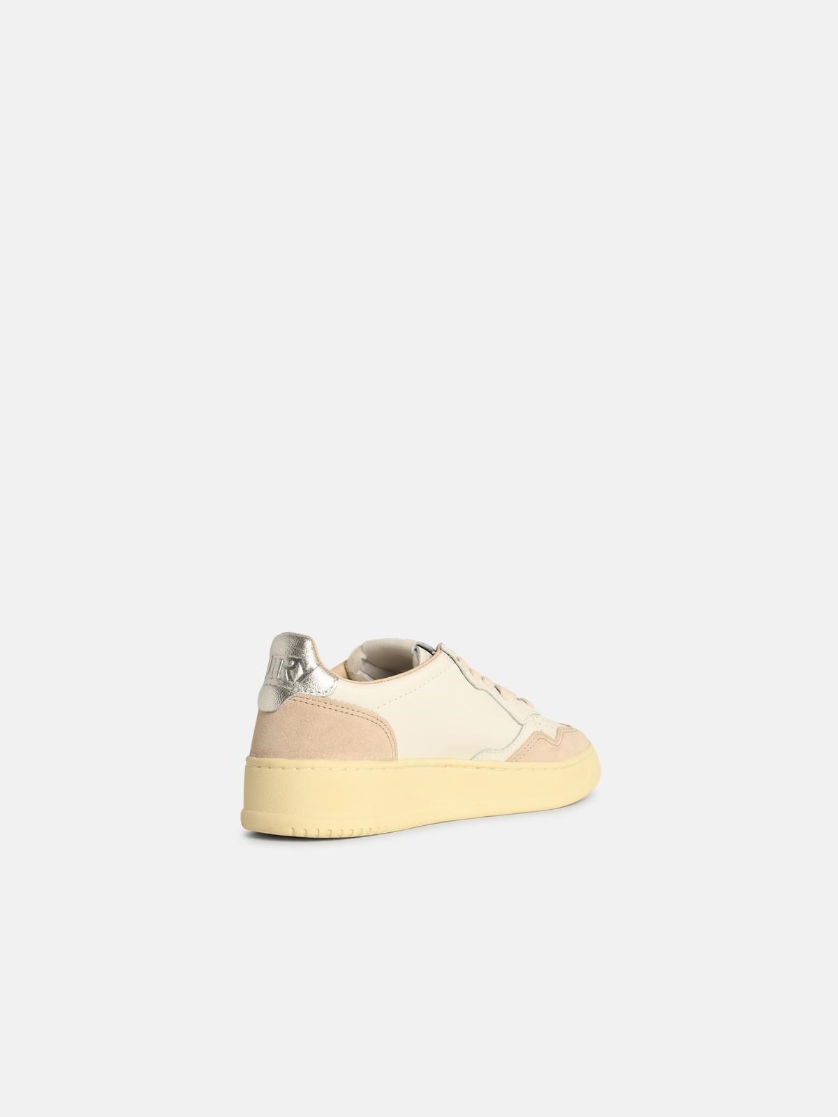 'MEDALIST LOW' WHITE LEATHER LETTERING SNEAKERS - 3