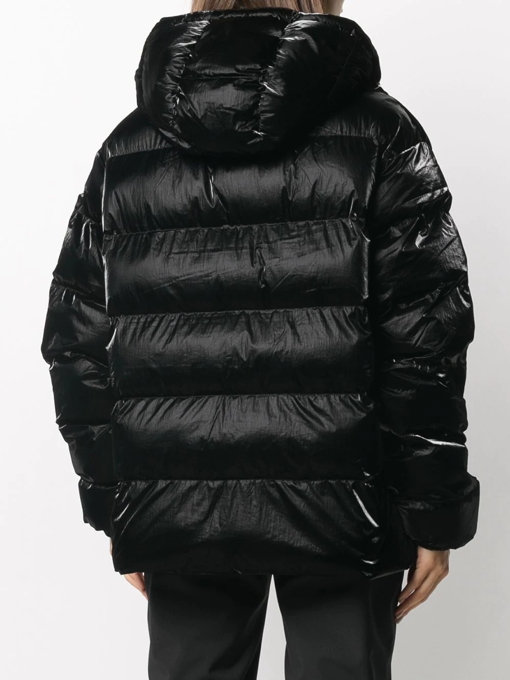 high-shine padded coat - 4