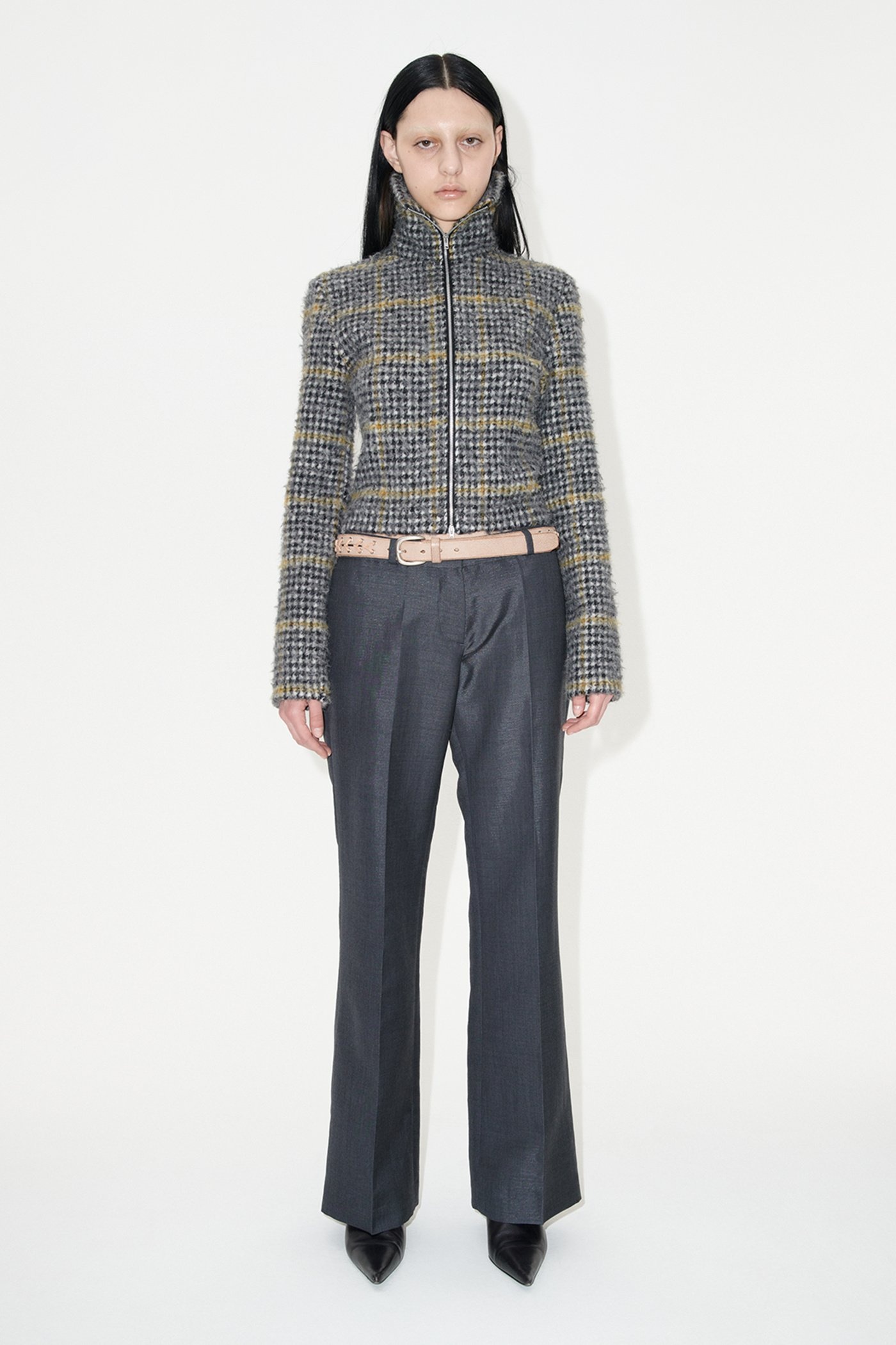 Slim Zip Longsleeve Prenzlauer Houndstooth - 2