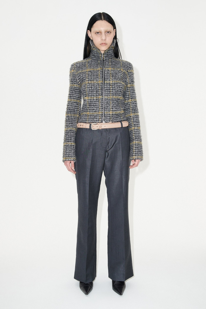 Our Legacy Slim Zip Longsleeve Prenzlauer Houndstooth outlook