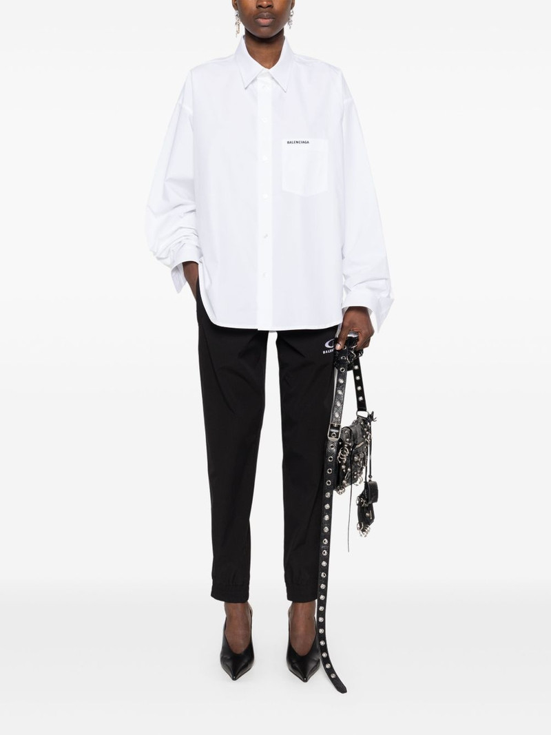 BALENCIAGA logo-embroidered shirt outlook