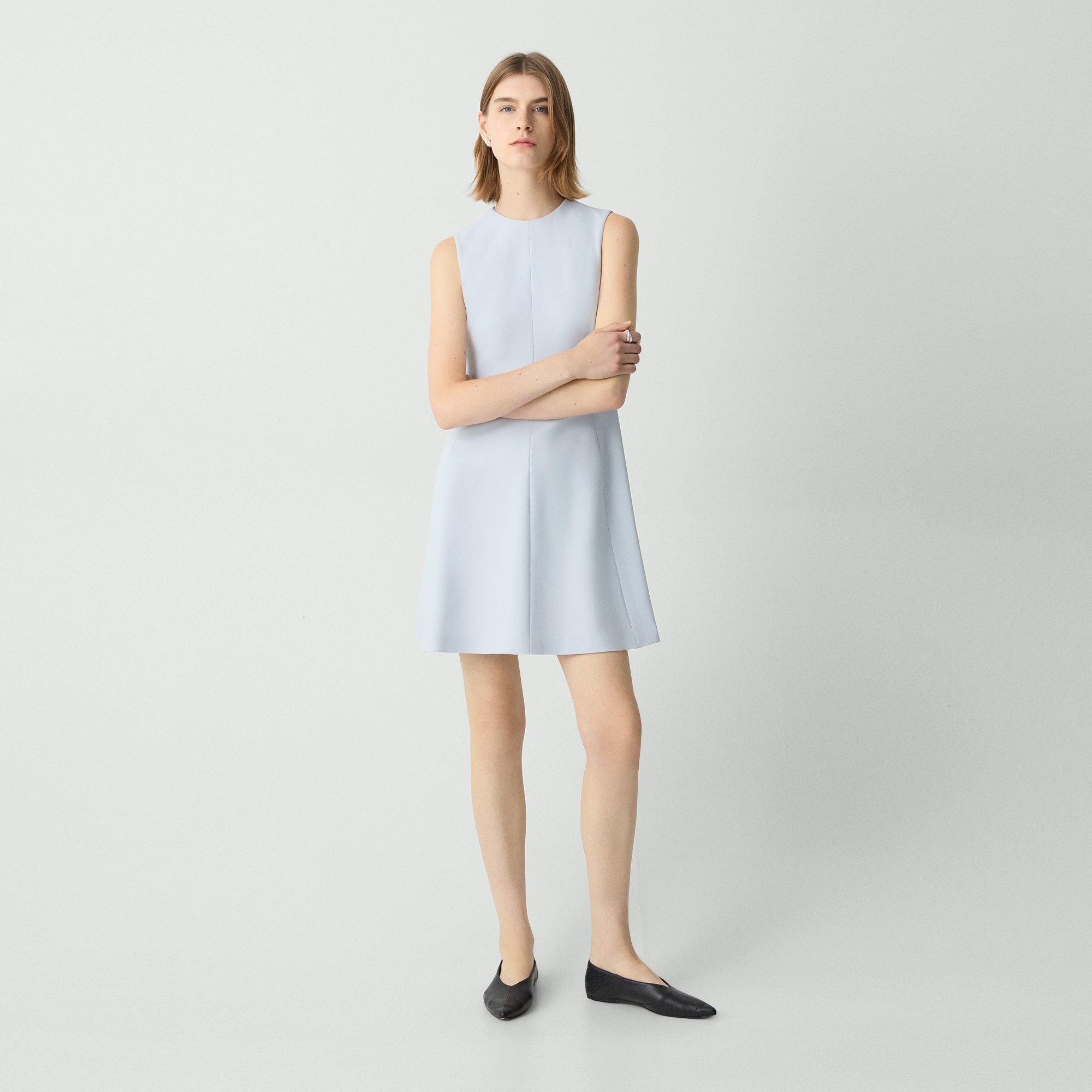 Fit-and-Flare Dress in Admiral Crepe - 2