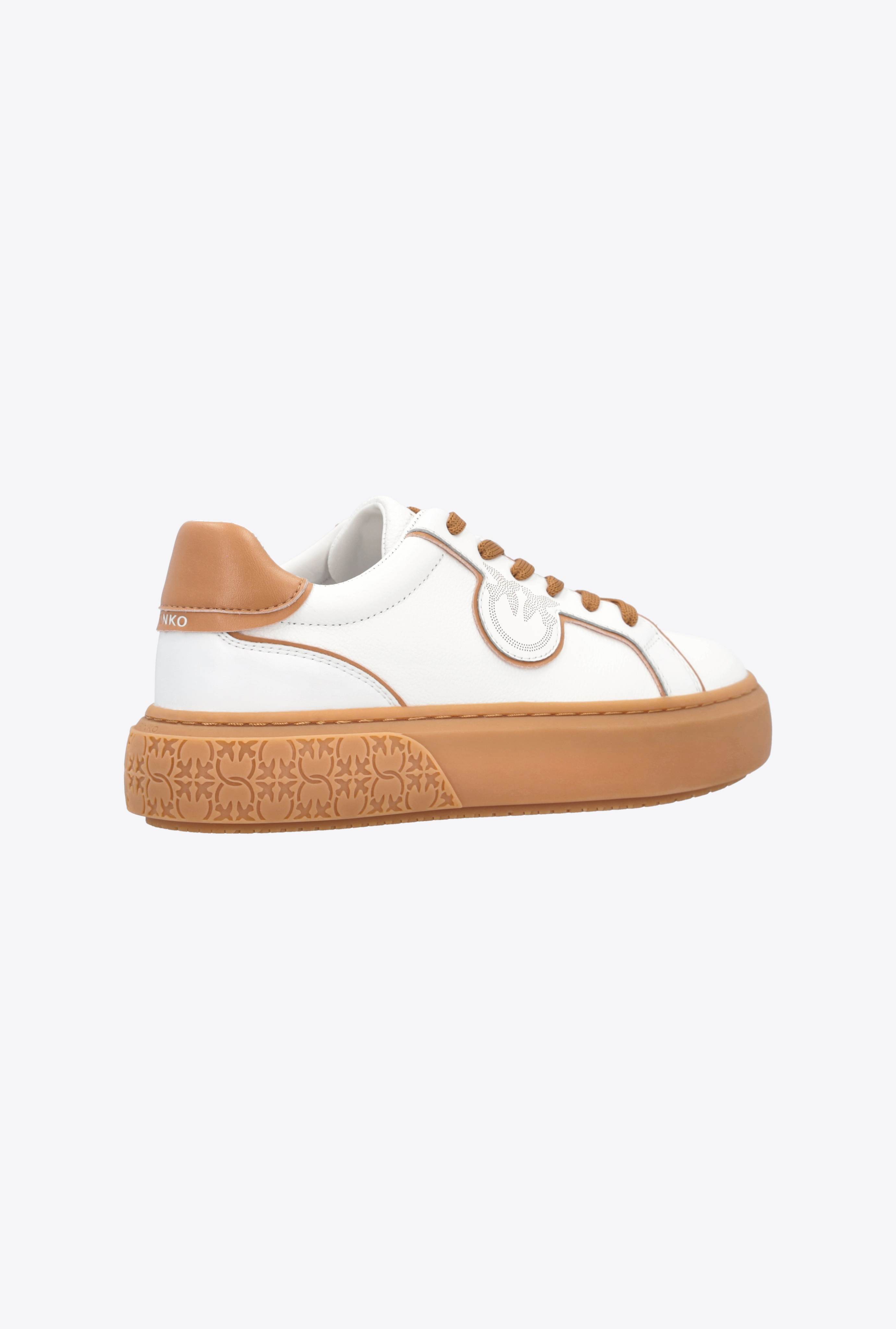 LEATHER SNEAKERS WITH CONTRASTING DETAILS - 3