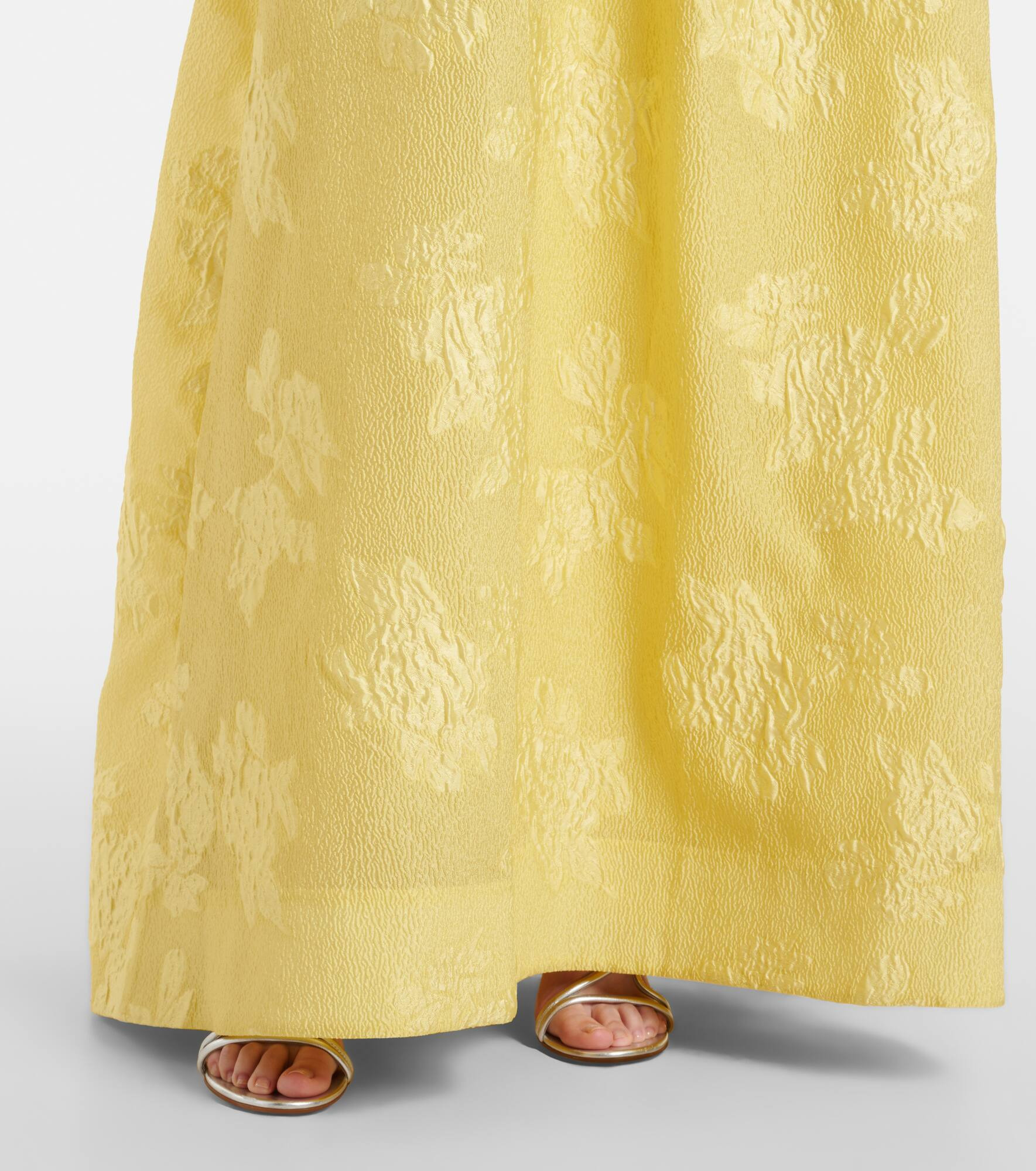 Benette off-shoulder brocade gown - 5