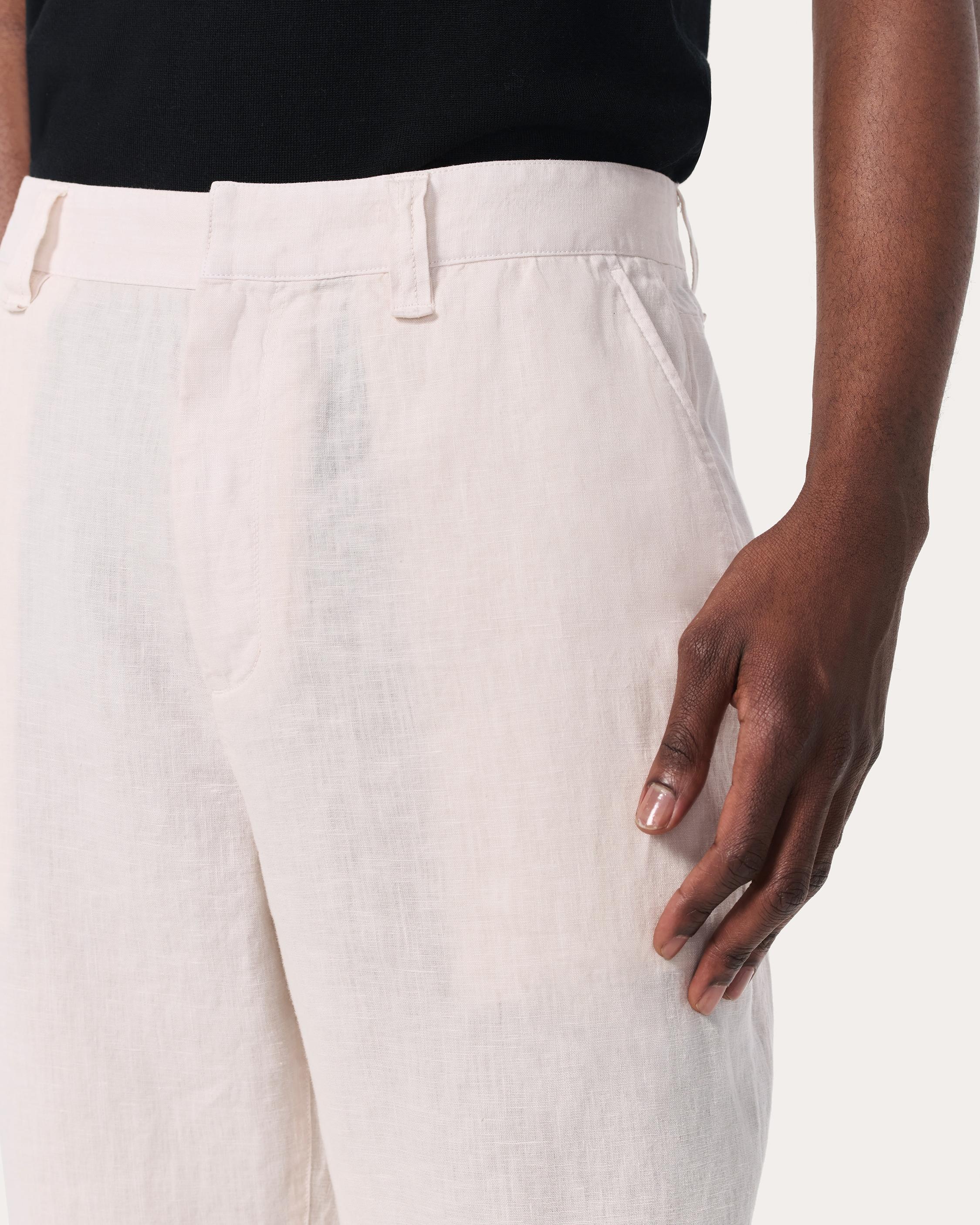 Baggy Linen Trousers - 4