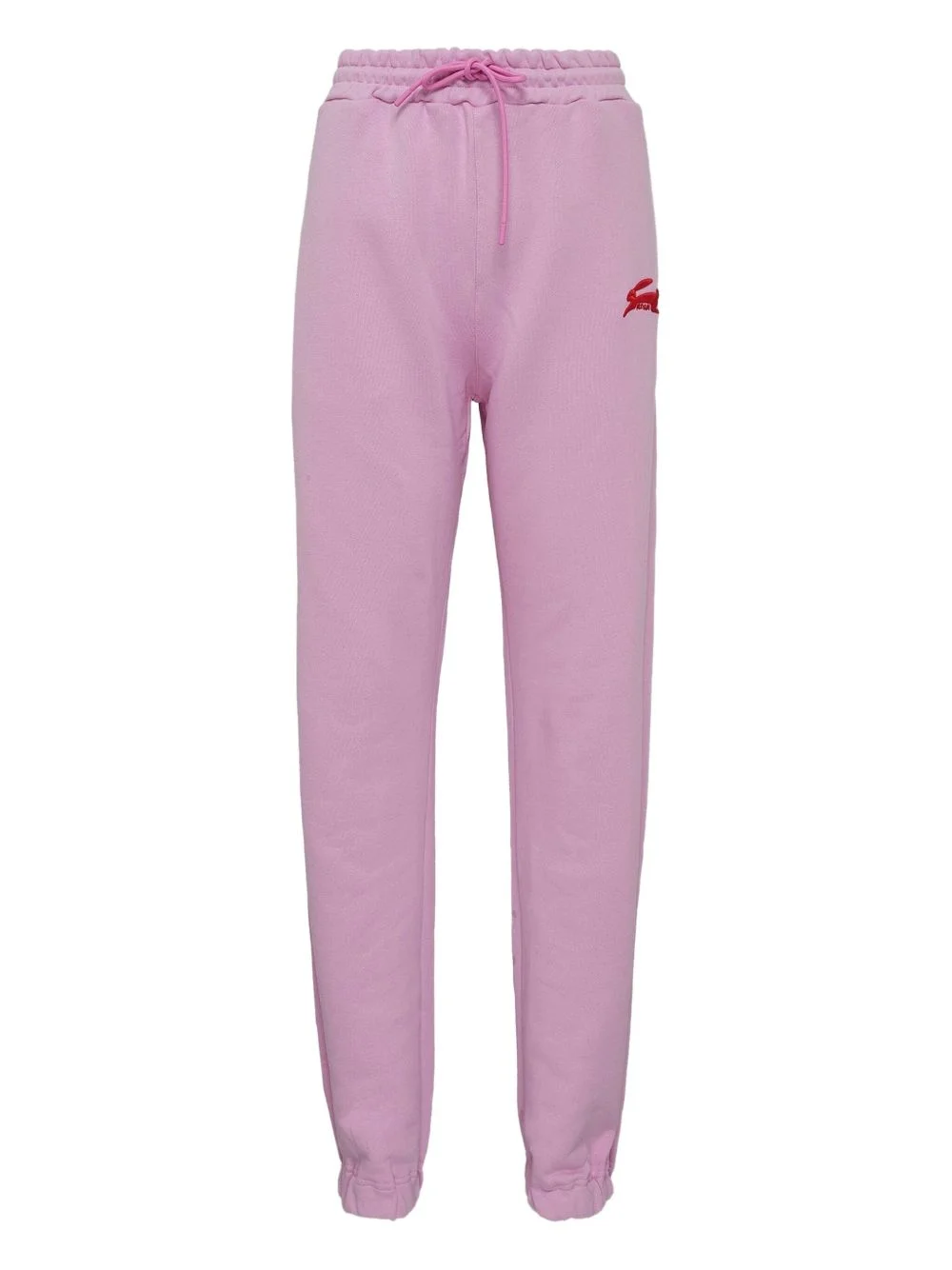 rabbit-embroidered track pants - 1