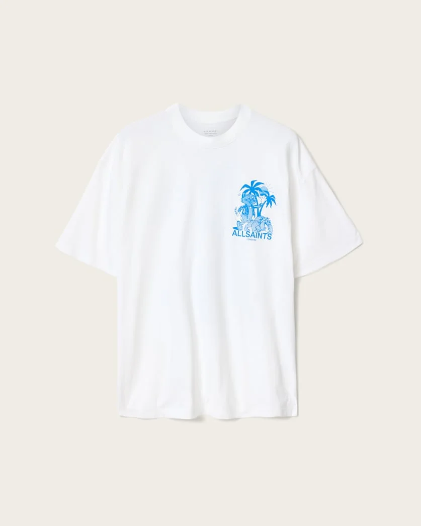 BULLDOG OVERSIZED SHORT SLEEVE GRAPHIC T-SHIRT - 1