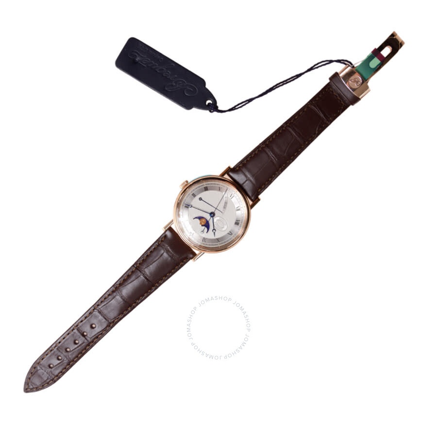 Breguet Classique Automatic Gold Dial Brown Leather Men's Watch 7787BR/12/9V6 - 3