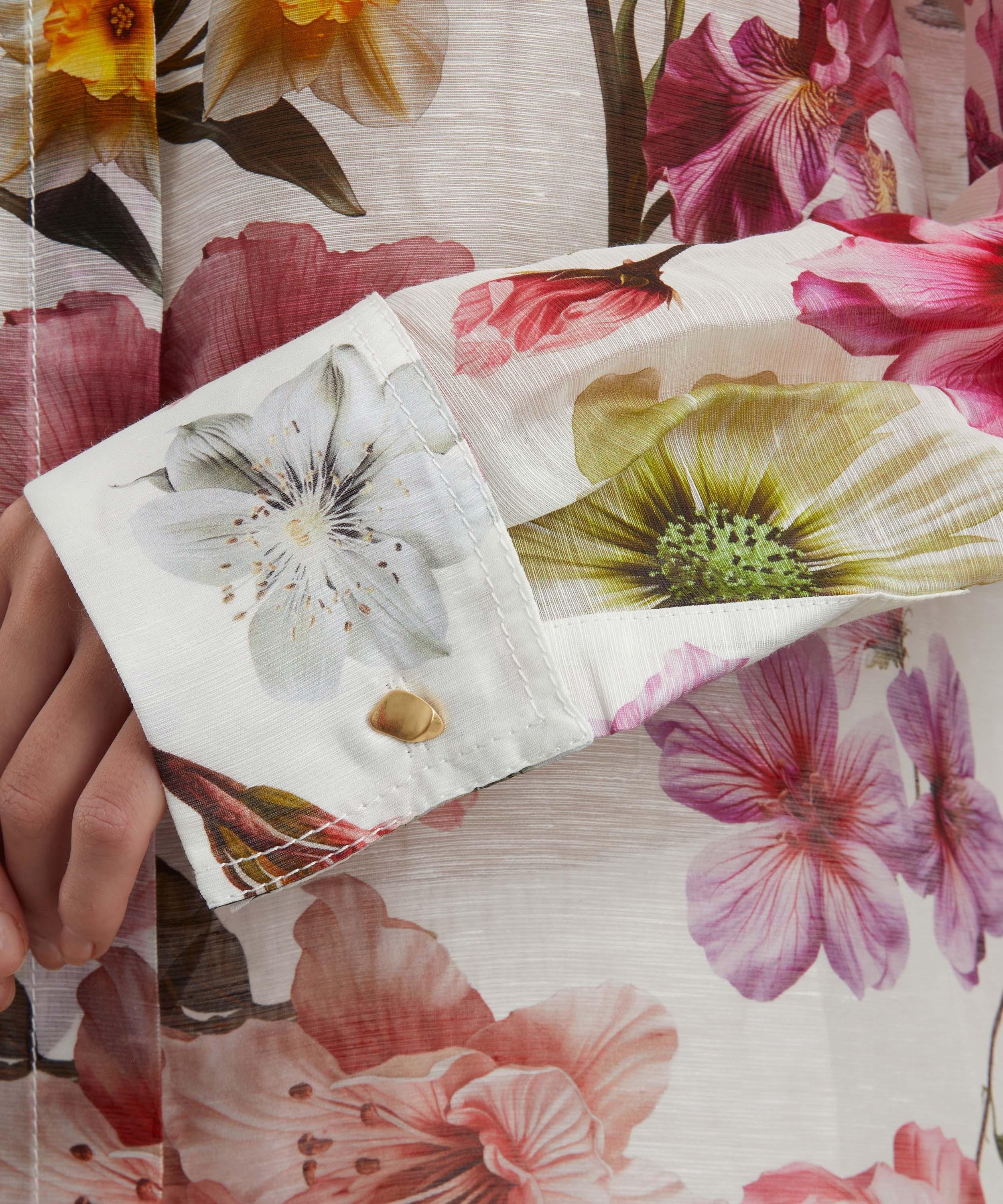 Fleur Linen-Silk Shirt - 5